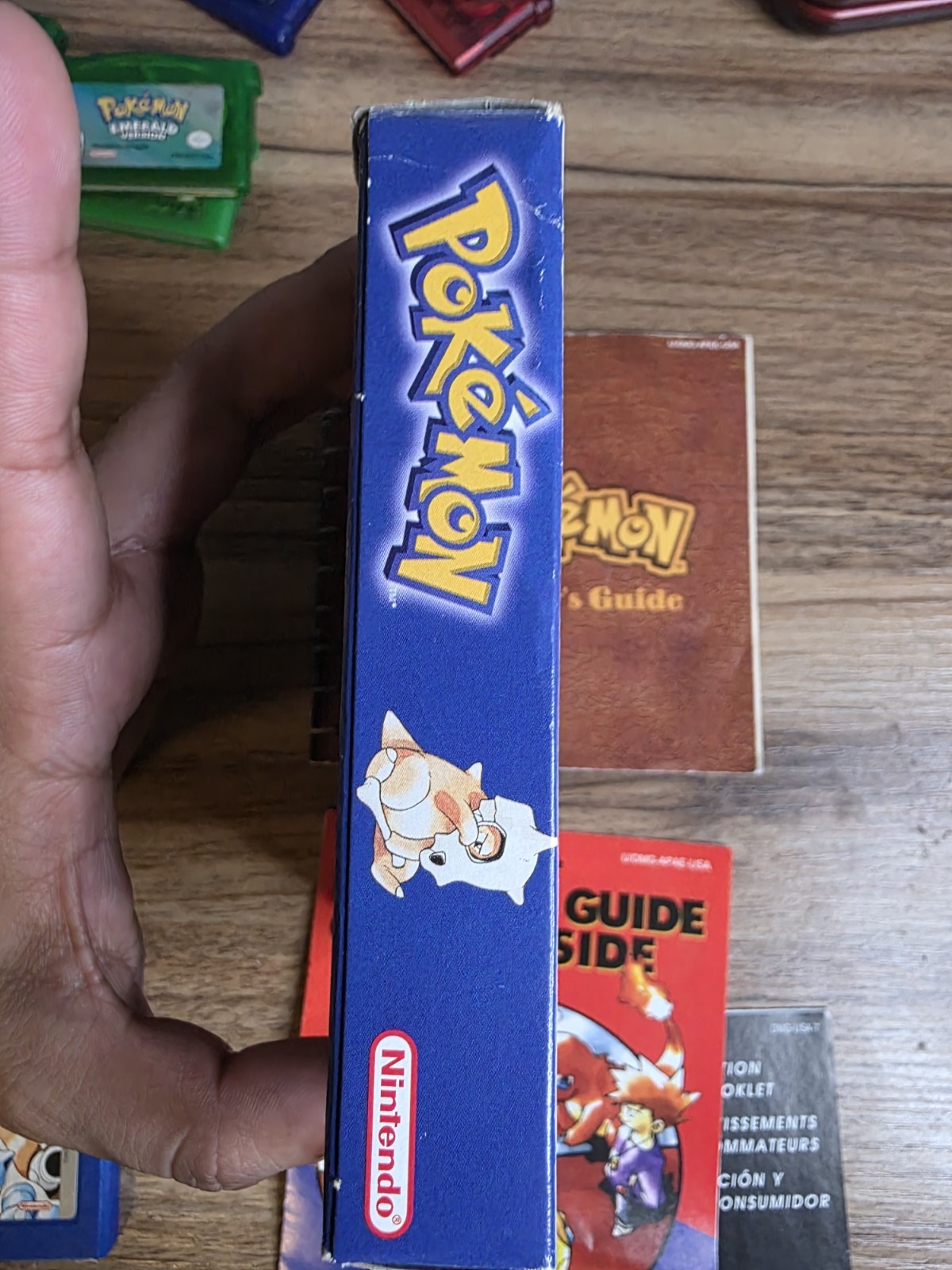ERROR ! Pokemon Blue RED Error Text First 1st Print Complete Box CIB GameBoy GB