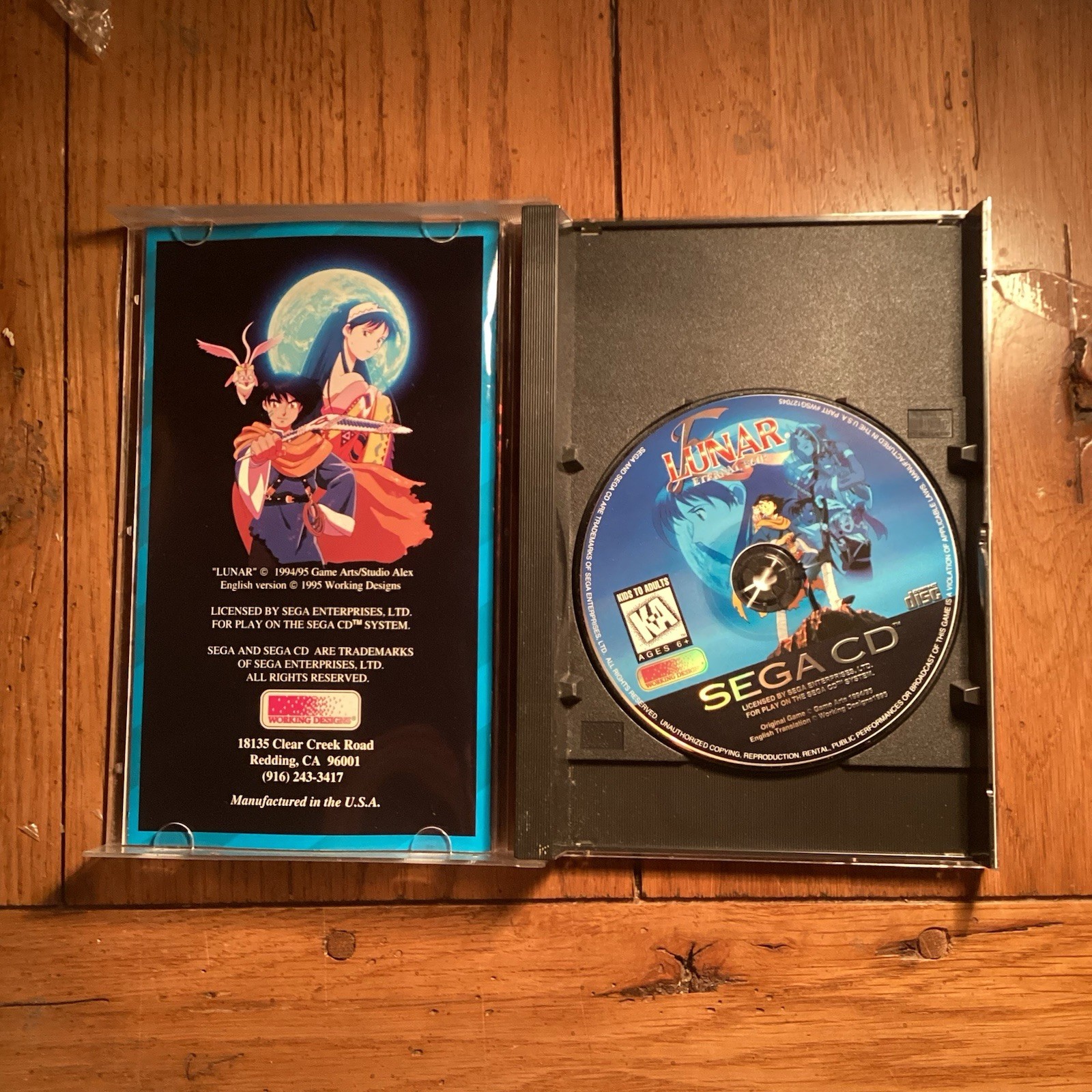 Lunar: Eternal Blue & Lunar Silver Star, 2 Game Sega CD RPG Lot, CIB Complete