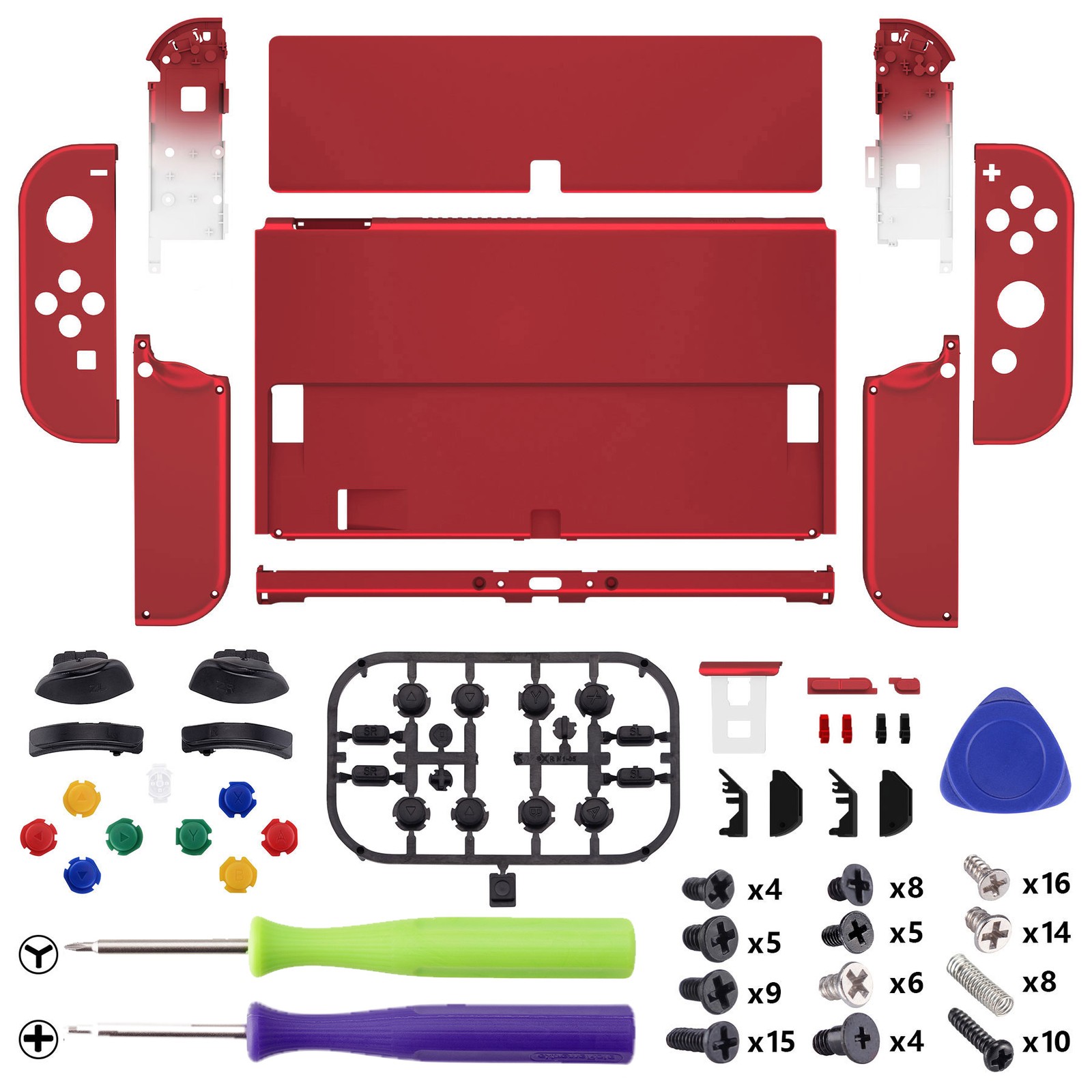 Replacement Full Housing Shell With Buttons for Nintendo Switch OLED Multi-color
