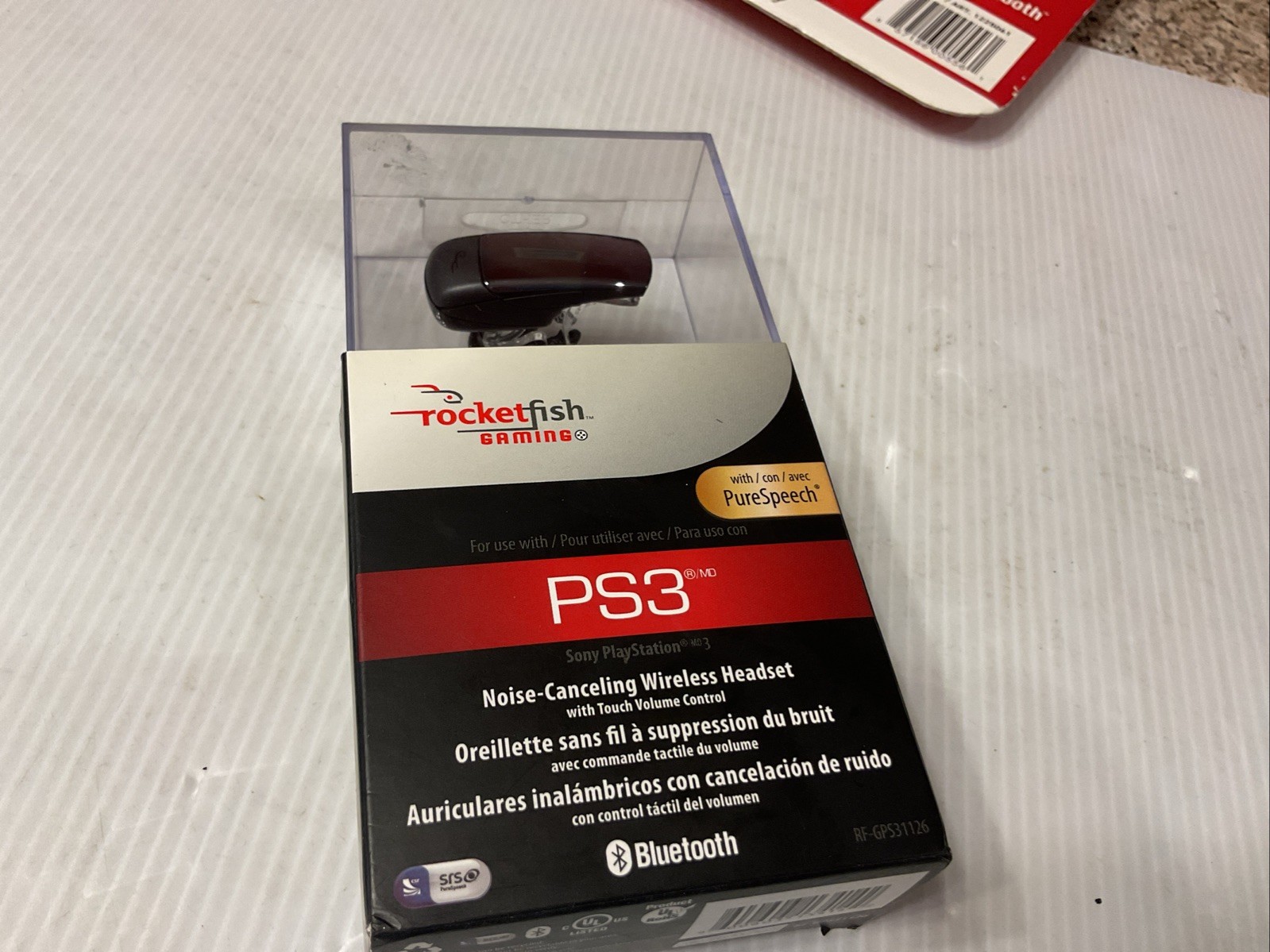 Rocketfish RF-GPS31126 PS3 Wireless Gaming Bluetooth Noise-Canceling Headset New