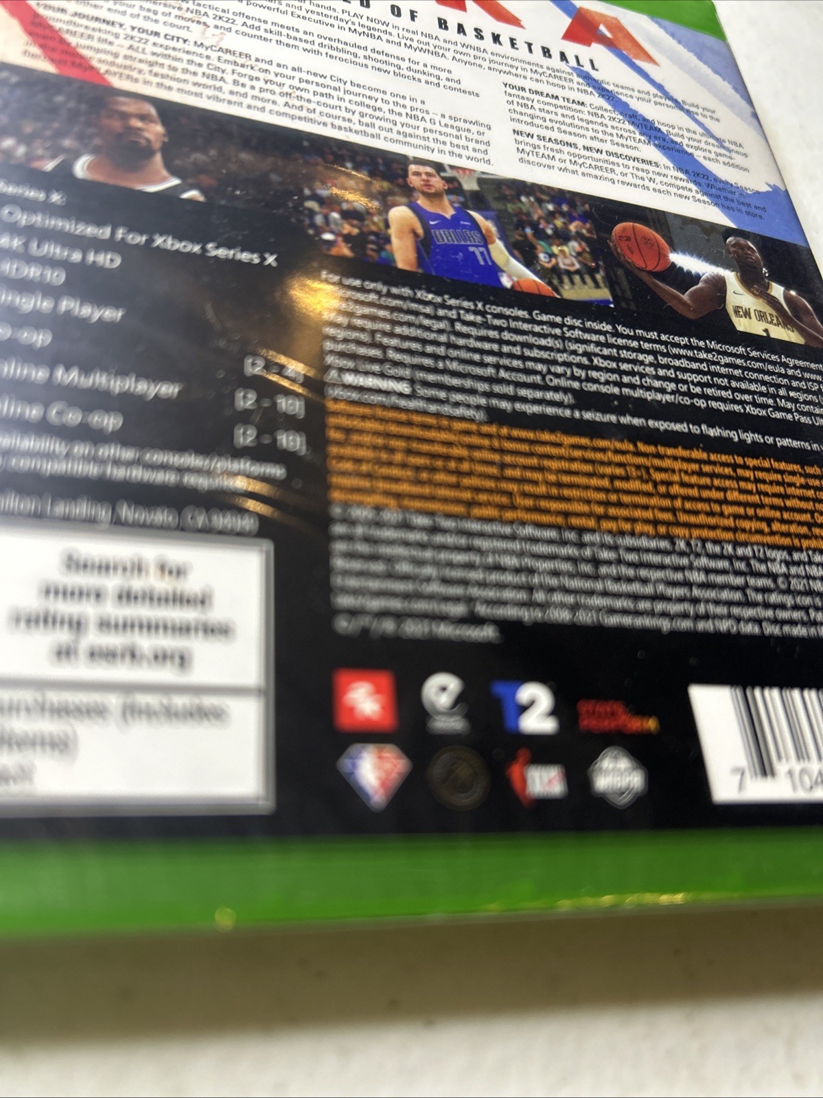 NBA 2K22 – Microsoft Xbox Series X Brand New Factory Sealed