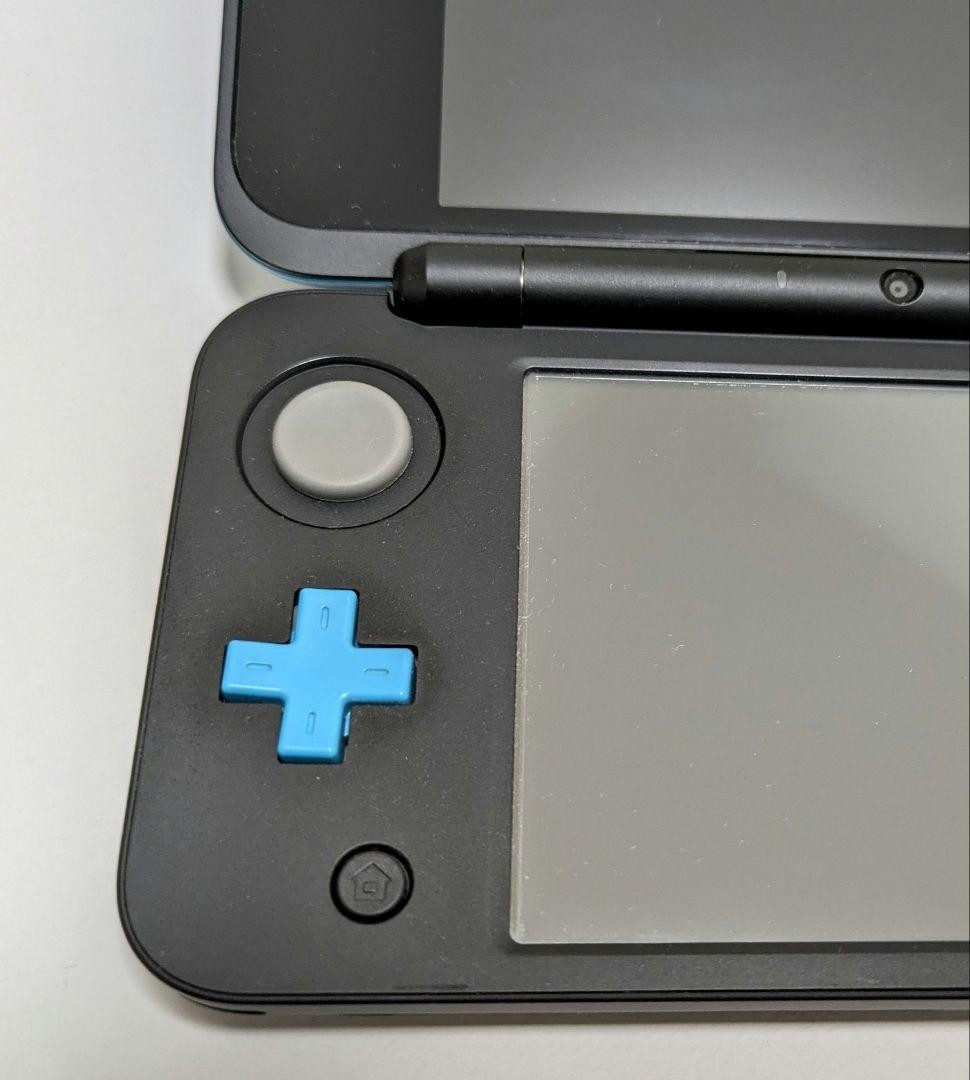 New Nintendo 2DS XL LL Black Turquoise Console Stylus Working Japanese ver