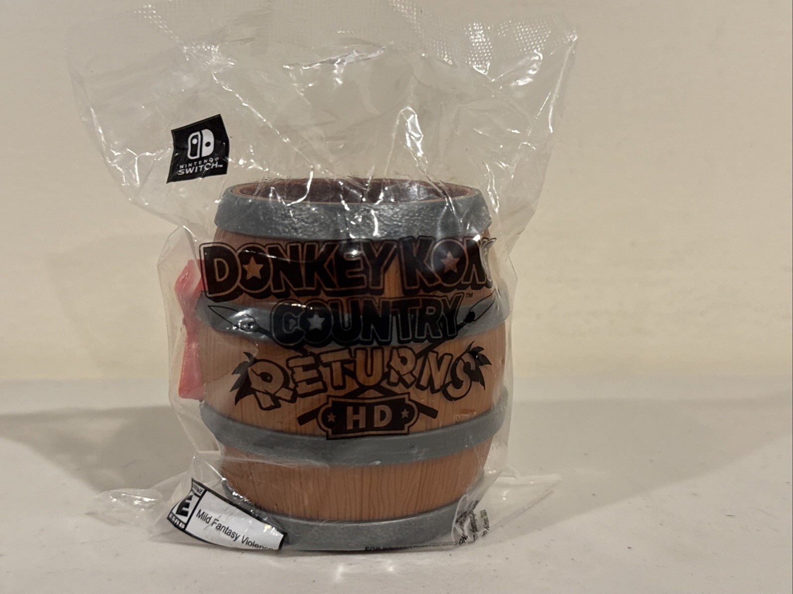 Donkey Kong Country Returns HD DK Barrel Promotional Cup Nintendo (2025) Sealed*