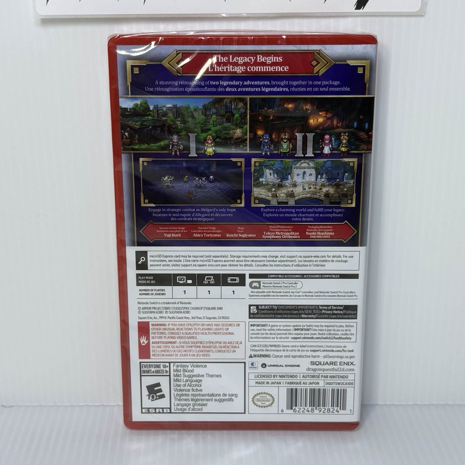 DRAGON QUEST I & II HD-2D REMAKE NEW SEALED 2025 Authentic Nintendo Switch 2