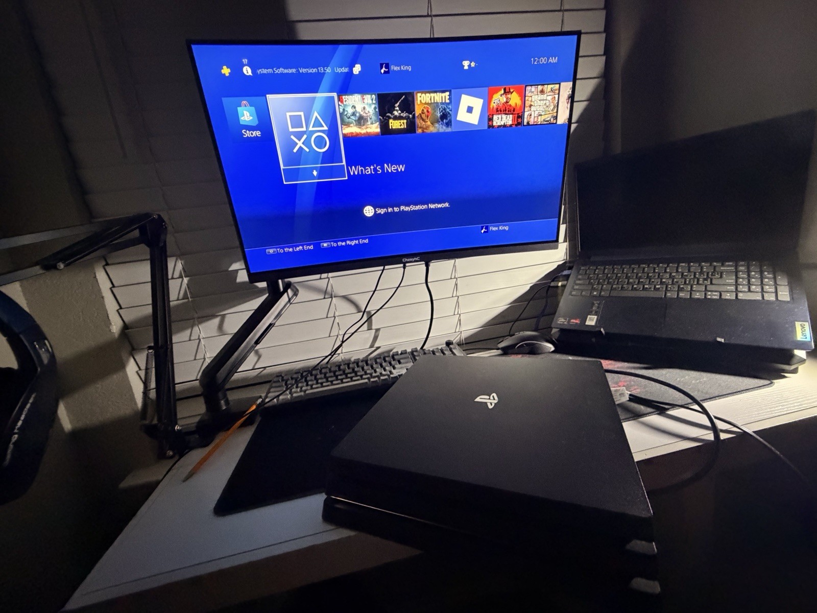 Sony PlayStation 4 Pro Black Console Wi-Fi Capability Internet Browsing
