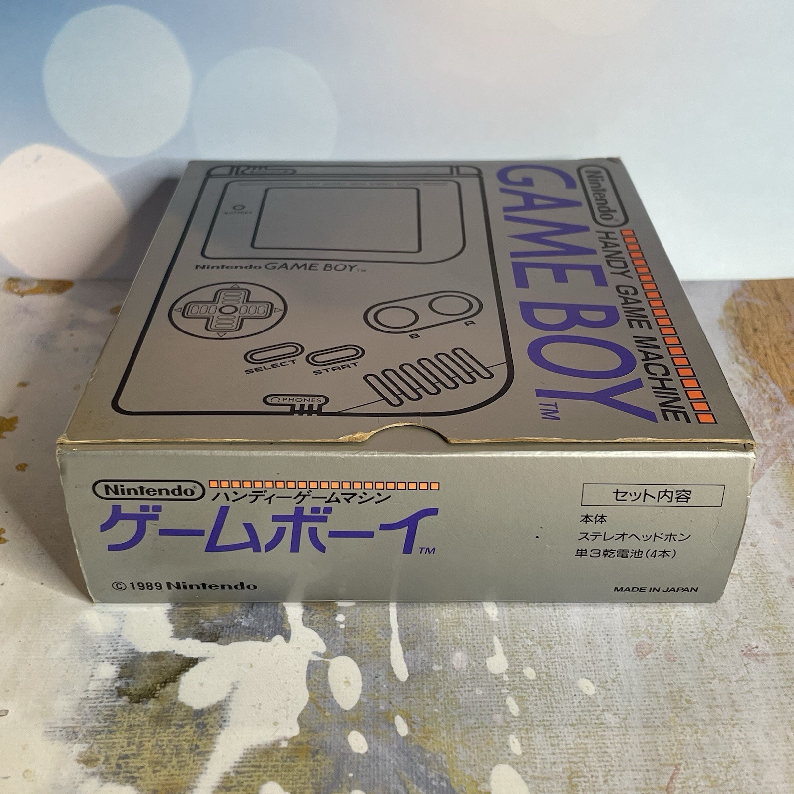 Original Nintendo GameBoy DMG-01 Handheld Console Gray CIB Complete In Box