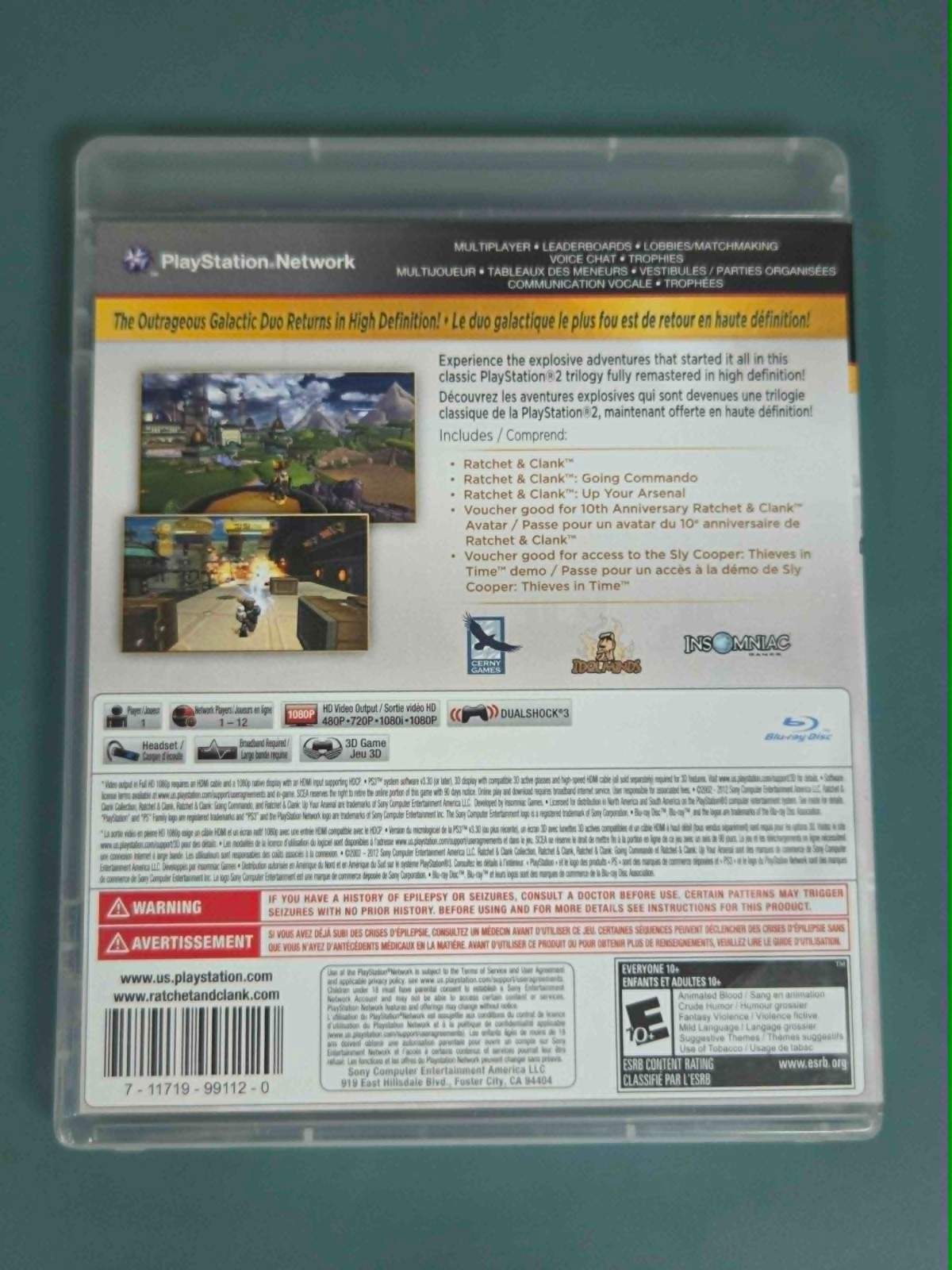 Ratchet & Clank Collection (Sony PlayStation 3, 2012) Complete