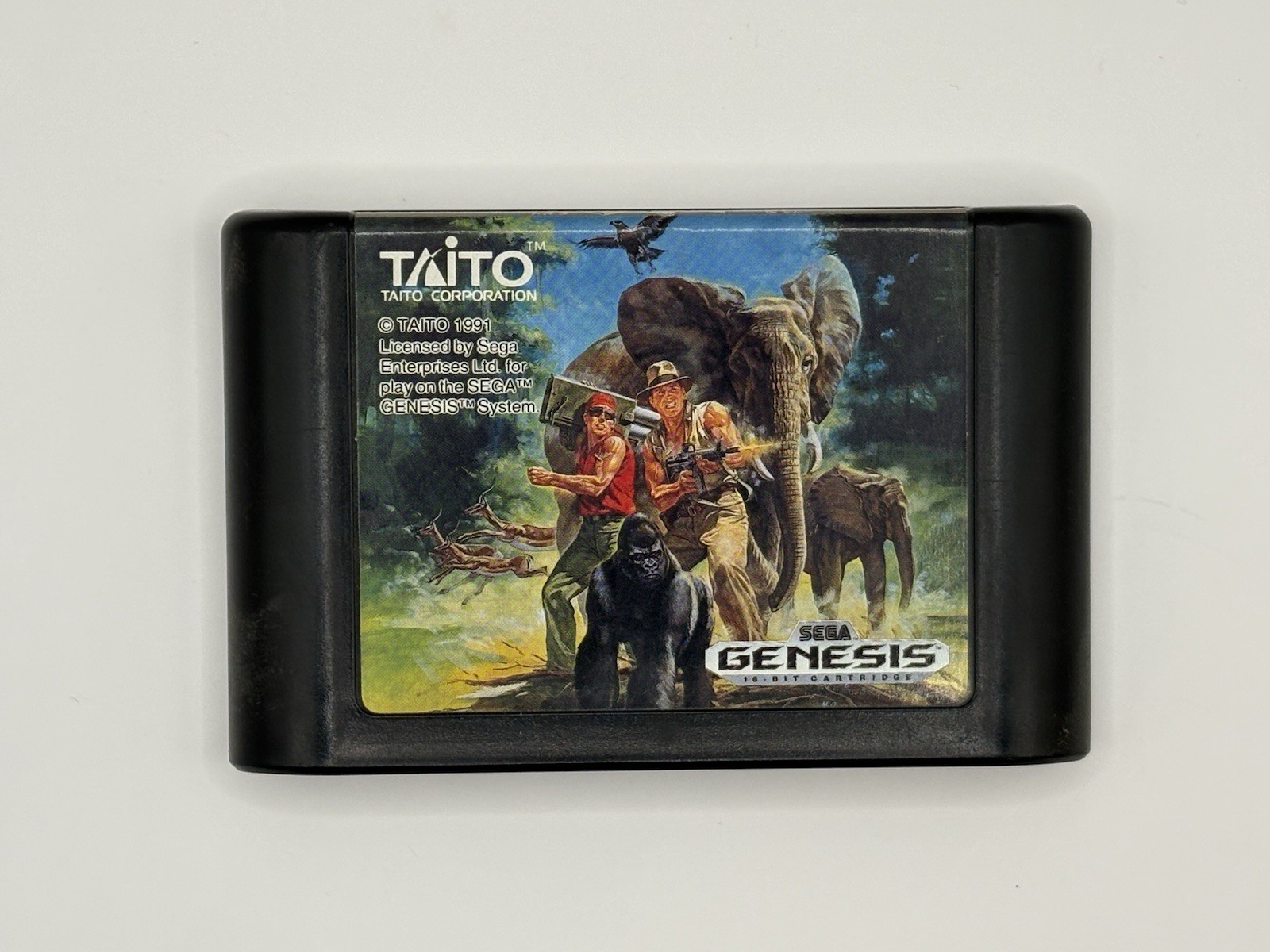 Growl Sega Genesis Taito 1991 Case and Cartridge Tested Works