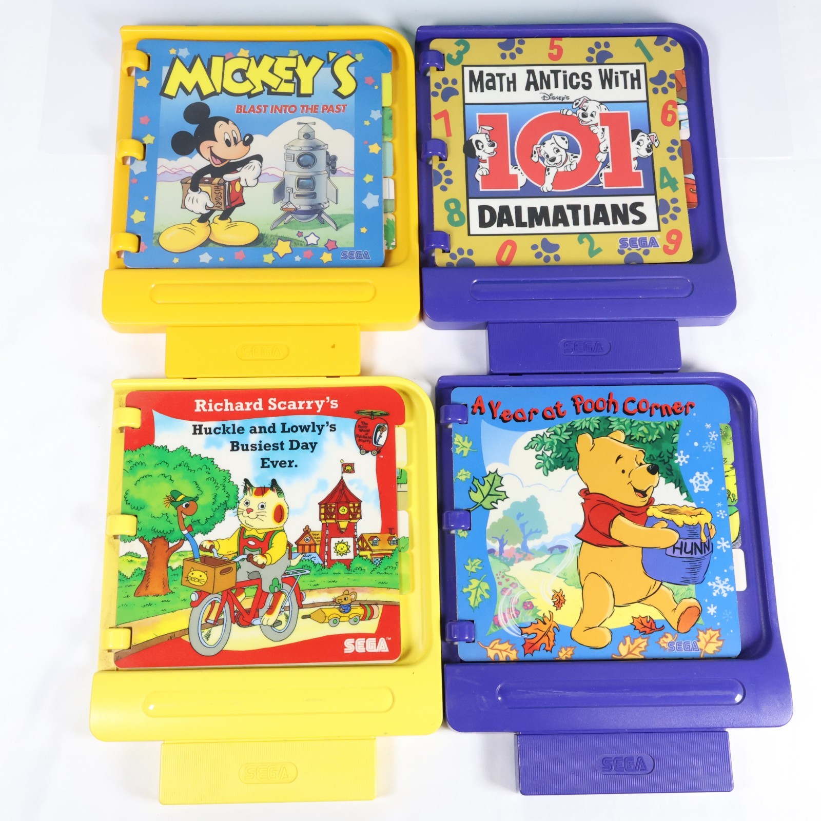 Sega Pico MK-49002 Console Bundle | 4 Games | Mickey Pooh Tested | READ