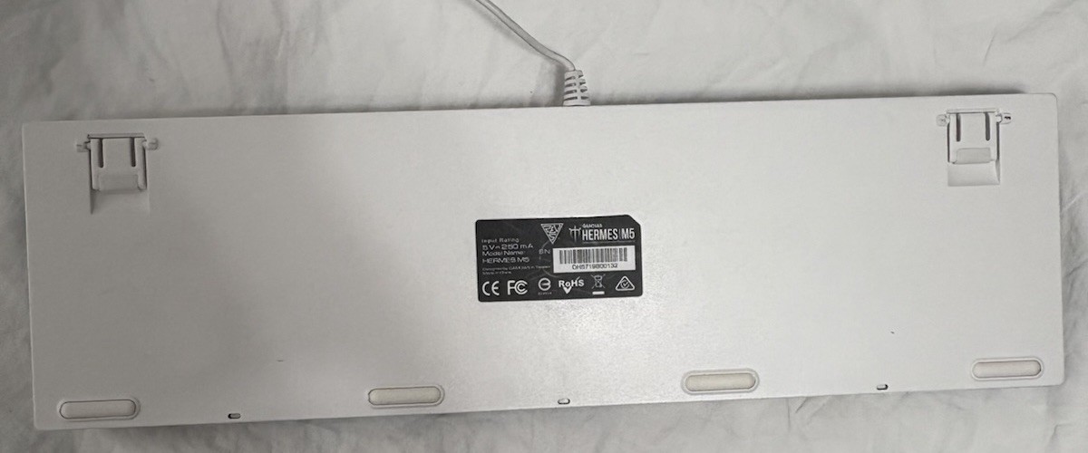 Hermes M5 Keyboard Gamdias Lights Up Light Blue And White Keys TESTED AND WORKS