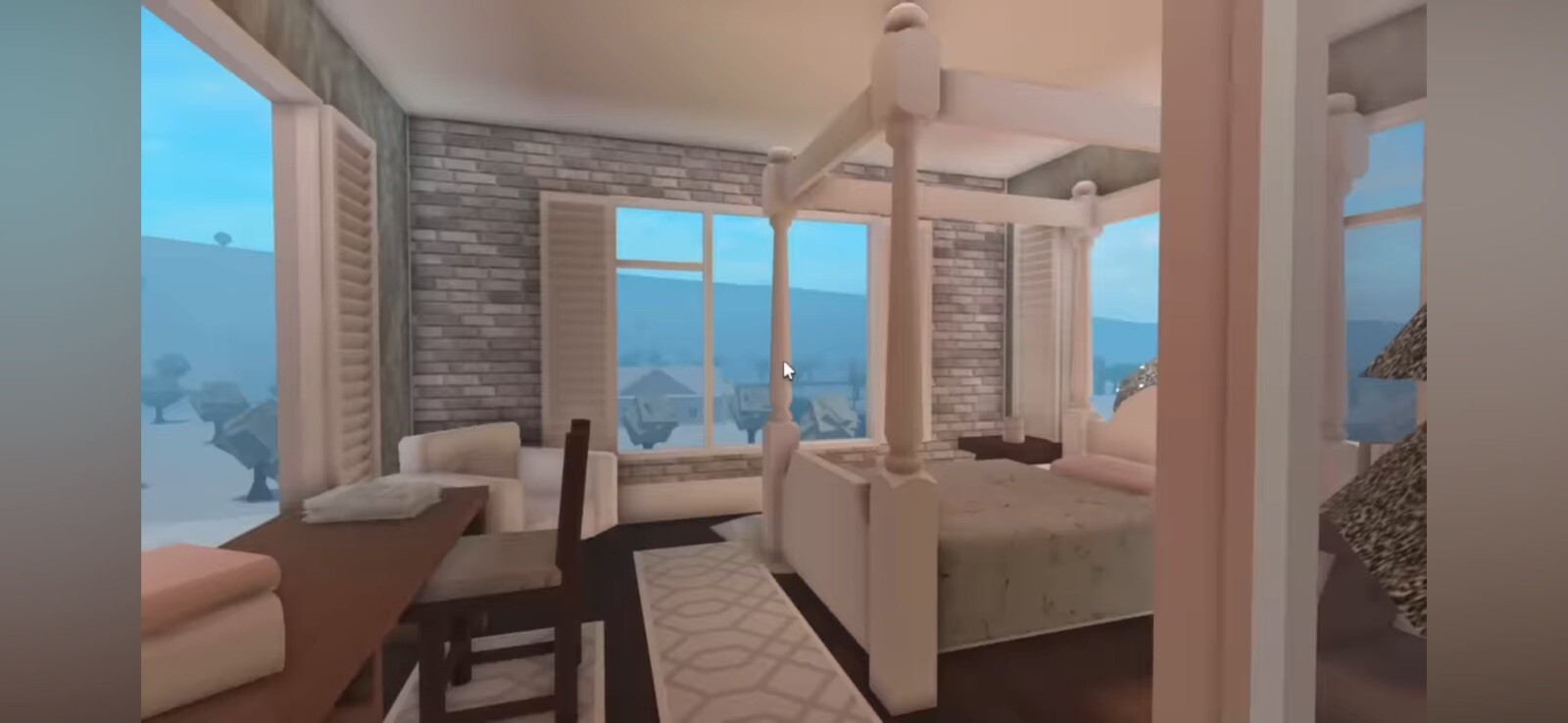 BLOXBURG ROBLOX PERSONAL WINTER WONDERLAND MANSION BUILDER!DESCRIPTION FOR INFO