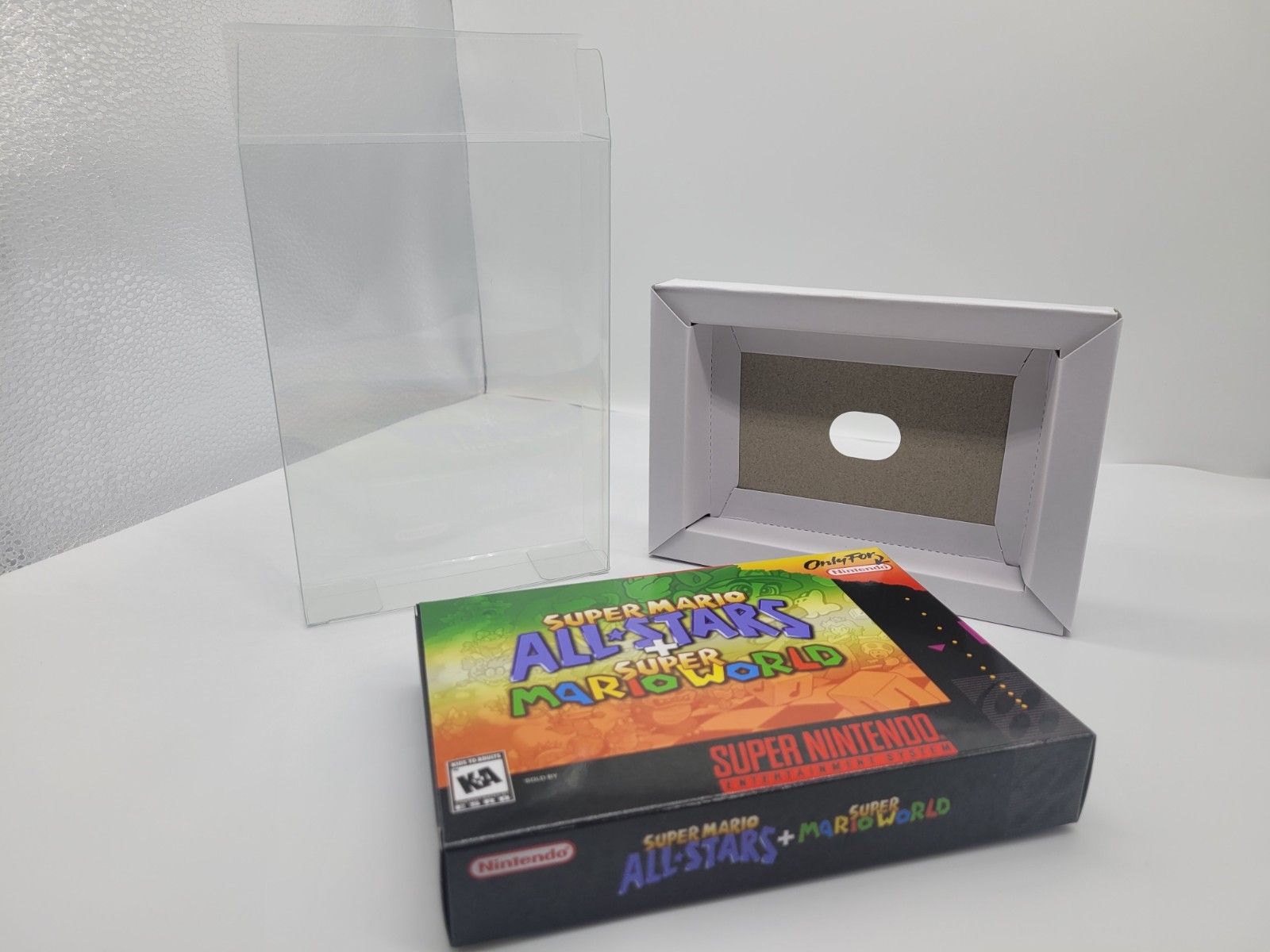 SUPER MARIO ALL STARS SUPER MARIO WORLD SUPER SNES BOX ONLY REPLACEMNT BOX+CASE