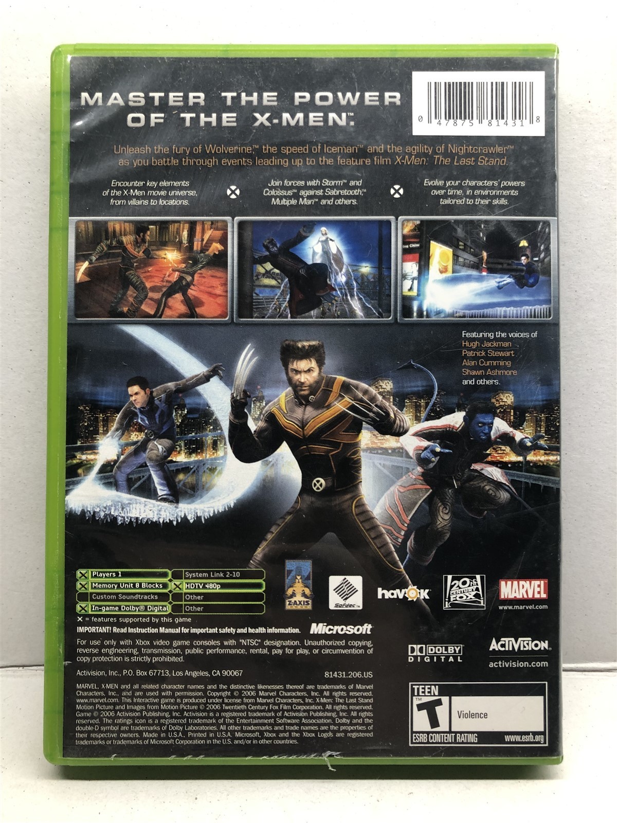 XMen X Men The Official Game (Xbox, 2006) Complete Tested Working