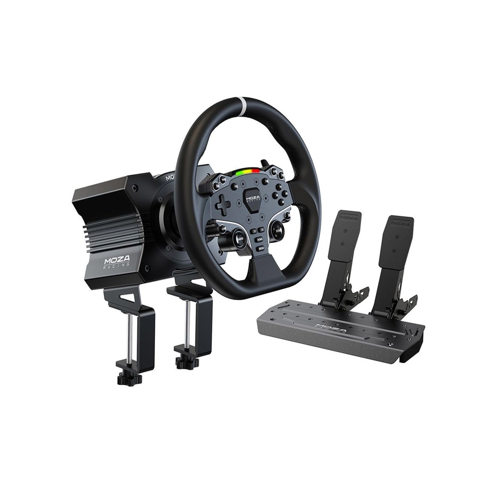 MOZA R5 All-in-One PC Gaming Racing Simulator 3PCS Bundle: 5.5Nm Direct Drive…