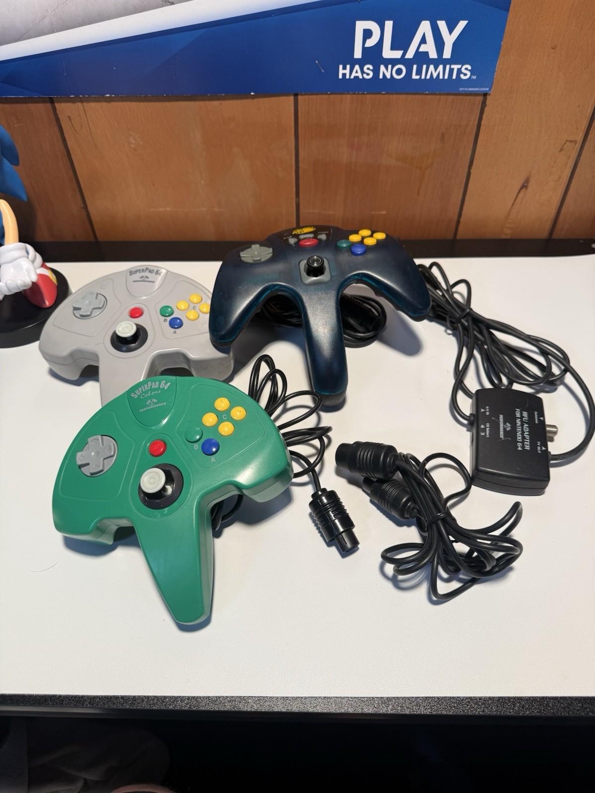 MadCatz Nintendo 64 3 Controller N64 Extension Cables Rfu Plug As Is Analogue 3d