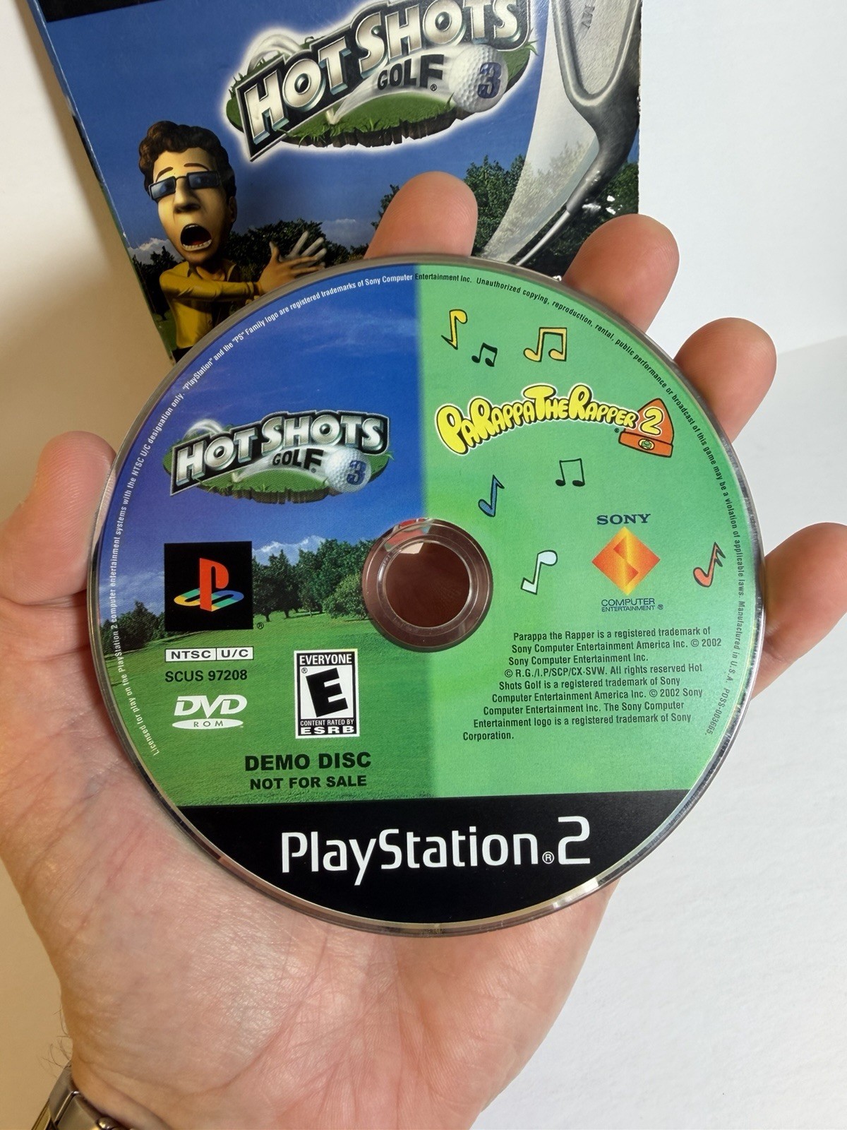 Parappa the Rapper 2 & Hot Shots Golf 3 Double Demo Disc PlayStation 2 PS2 Rare