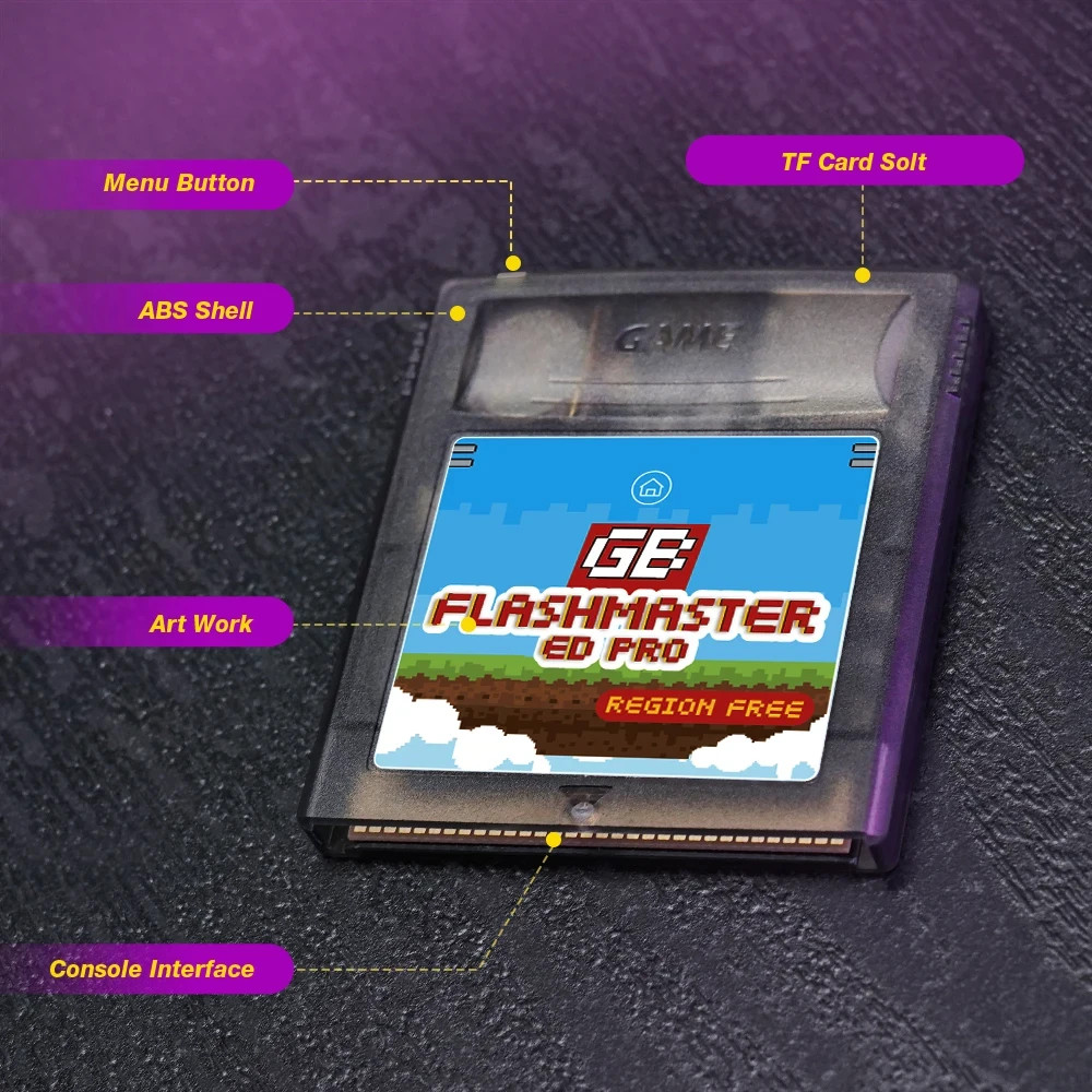 2500 in 1 OS V4 GB Pro Flashmaster Cartridge Game Card For Gameboy/Gameboy Color