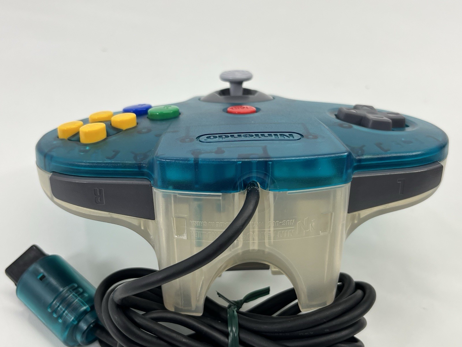 Nintendo 64 N64 Clear Ice Blue Controller OEM Original Authentic NUS-005 Tested