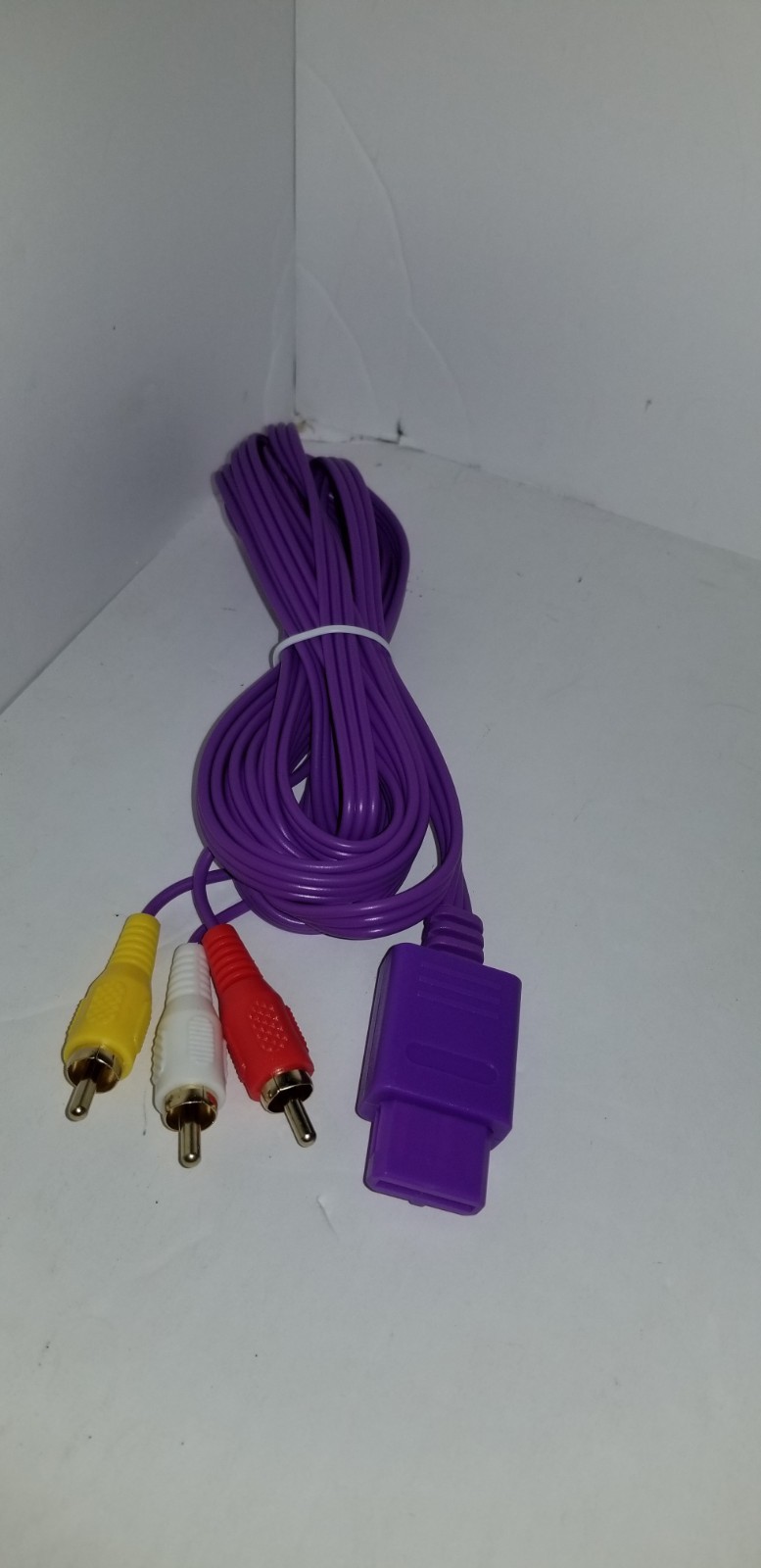 NEW 10 FT Pro Series Gold Plated Purple AV Audio Video Cable for Nintendo 64 N64
