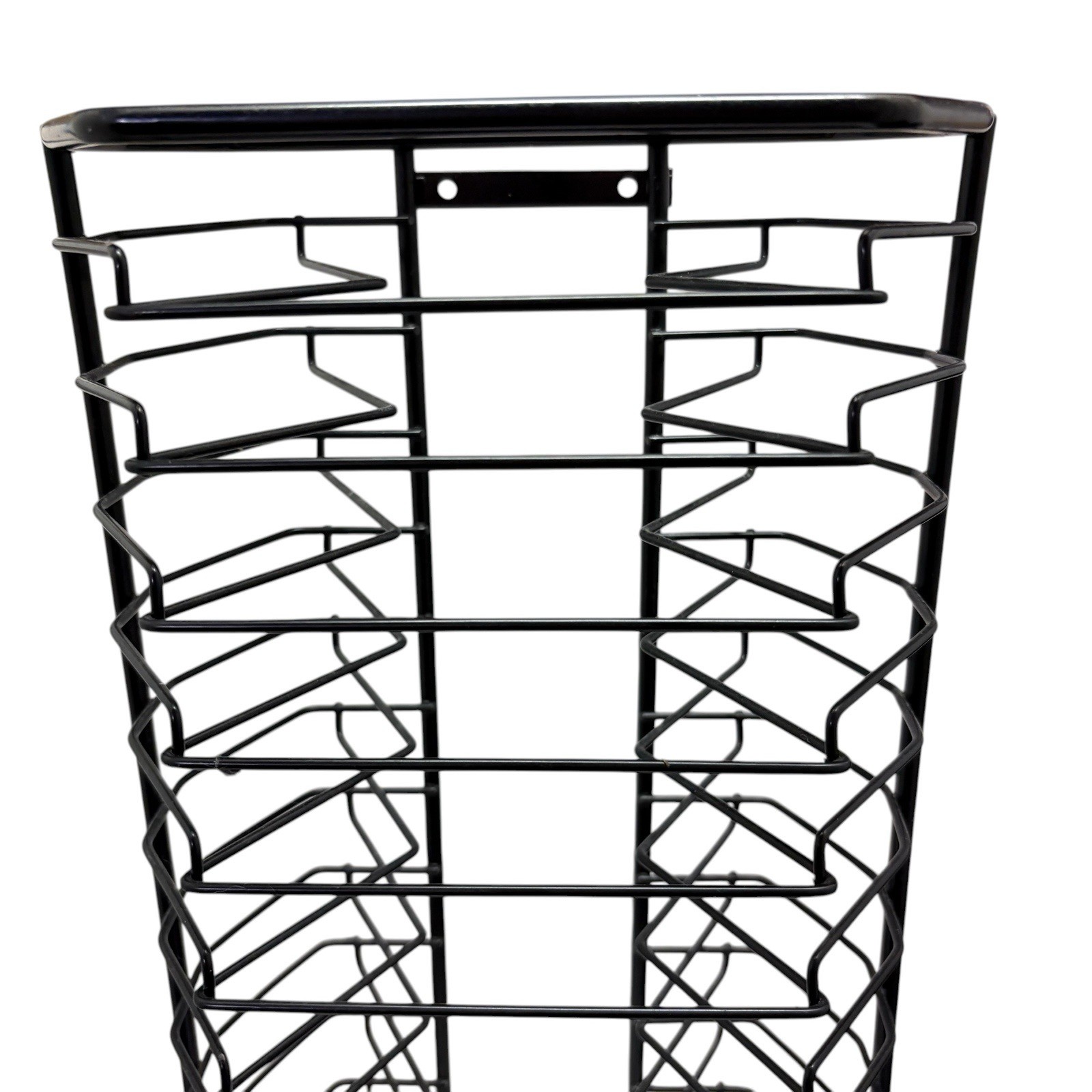VTG Metal and Wood Freestanding Video Game Rack Holds 18 Games 22 inches Tall