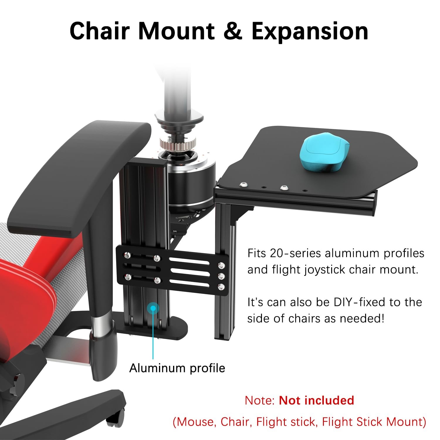 1 Set Metal Pads Mount Holder Platform for Video Simulation Flight Stick Desk…
