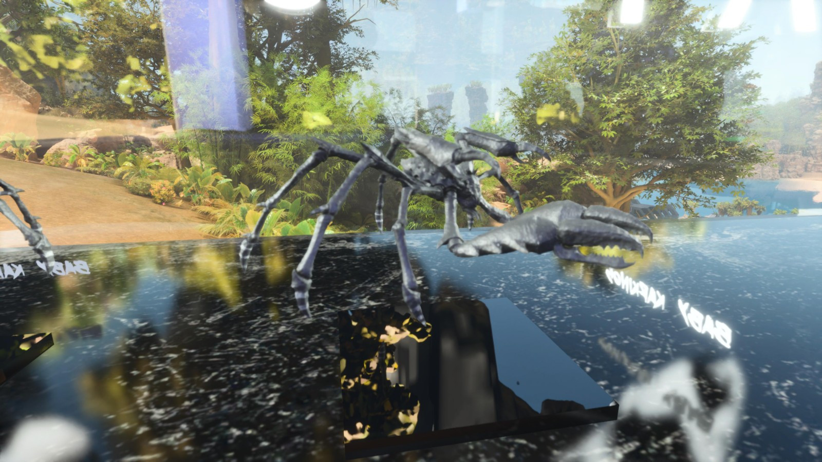 ARK ASCENDED PVE OFFICIAL PAIR BABY KARKINOS BLACK 25K HP 2.5K WEIGHT 513 MELEE