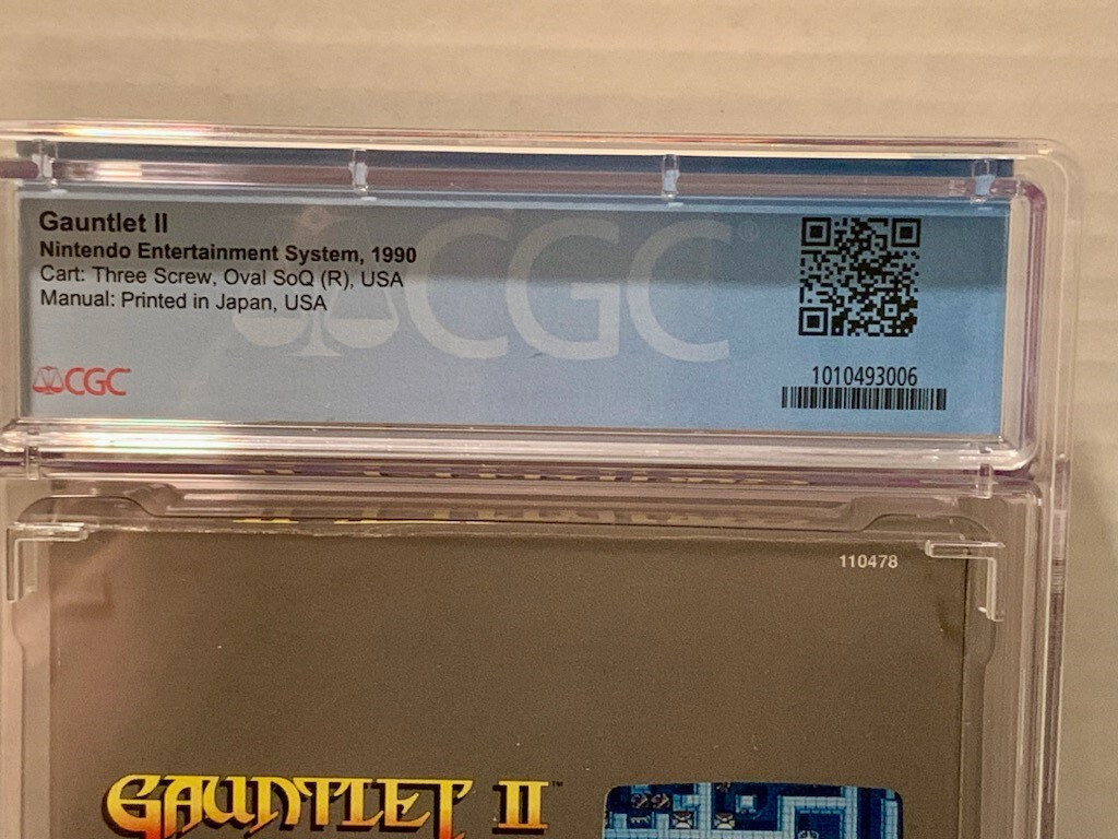 Gauntlet l l – NES – Mindscape – CGC 8.5- CIB -Oval SoQ -1990 – 4 player game!