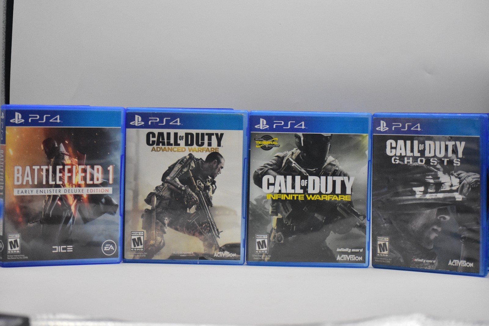 Call of Duty Advanced Warfare Infinite Warfare Ghosts Battlefield 1 for PS4