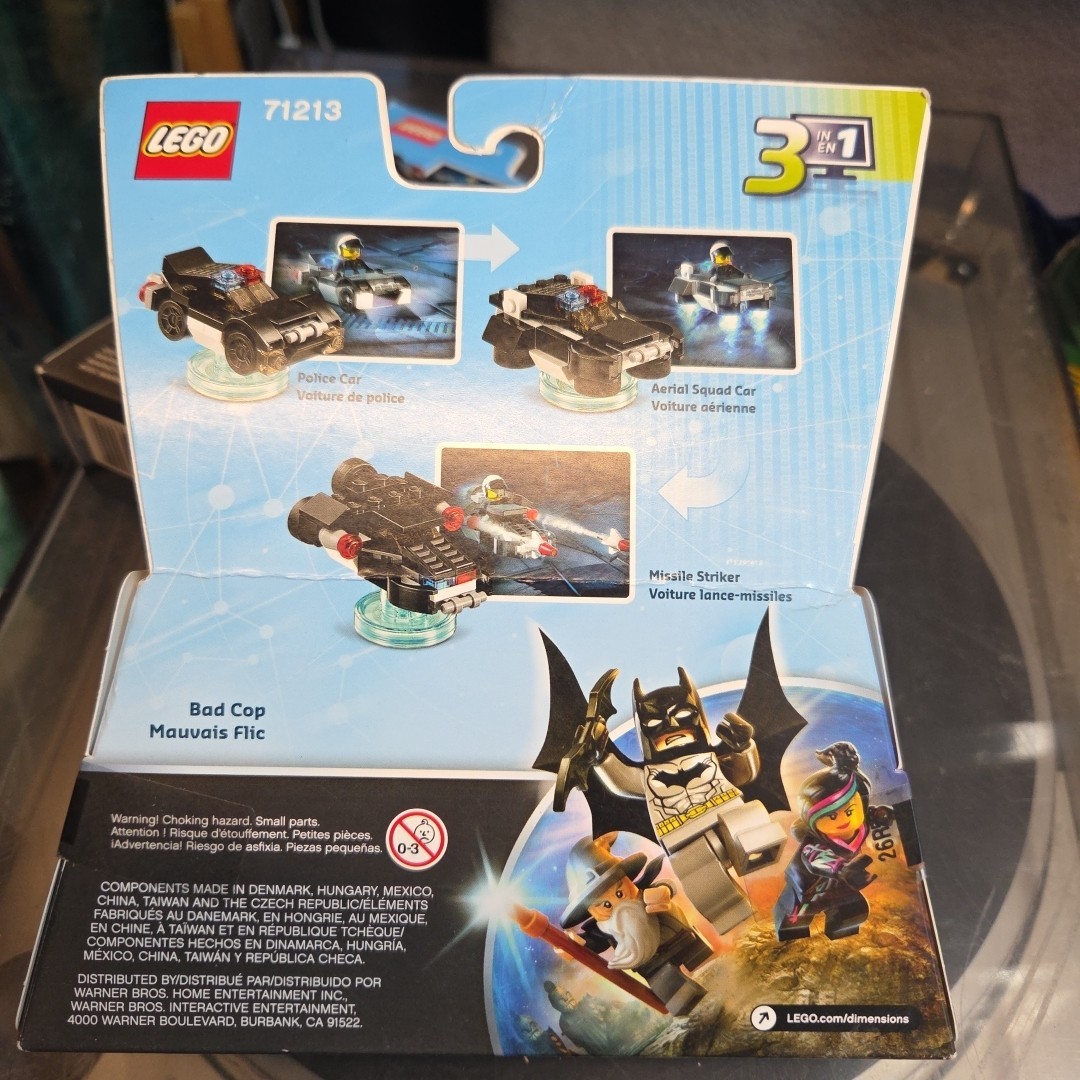 2 Lego Dimensions Lego Movie Bad Cop Fun Pack 62 Pcs Fun Pack 71213 NIB
