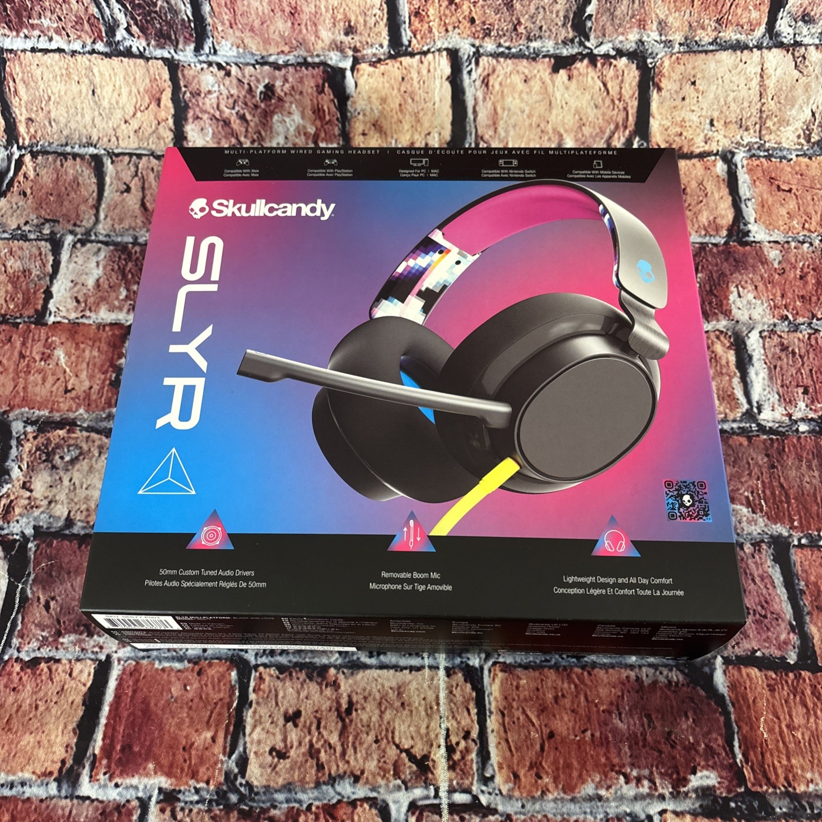 Skullcandy SLYR Lightweight Multi Platform Gaming Headset With Boom Mic NEW