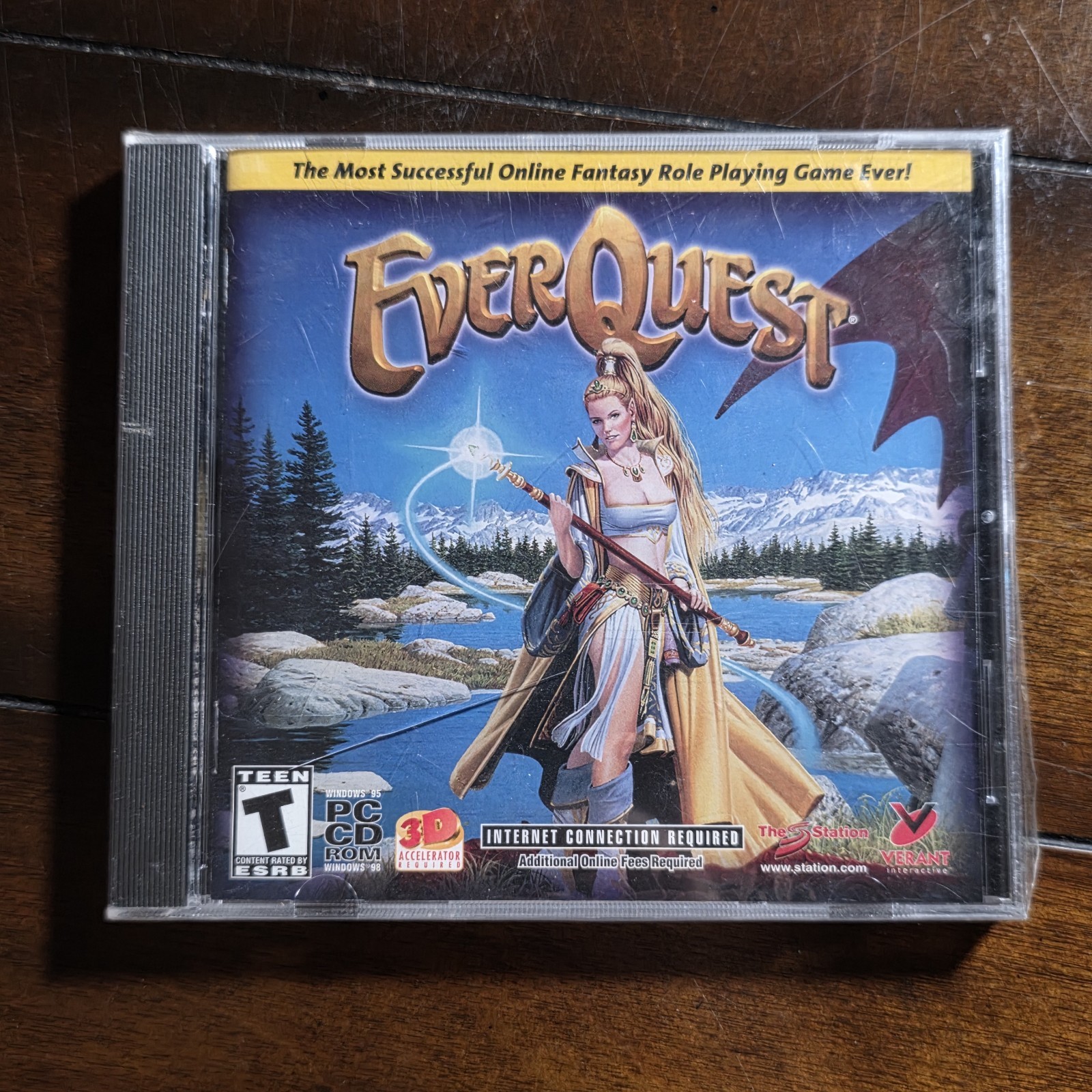 Everquest 1999 PC Sony Online Entertainment RPG Jewel Case CD-ROM Sealed