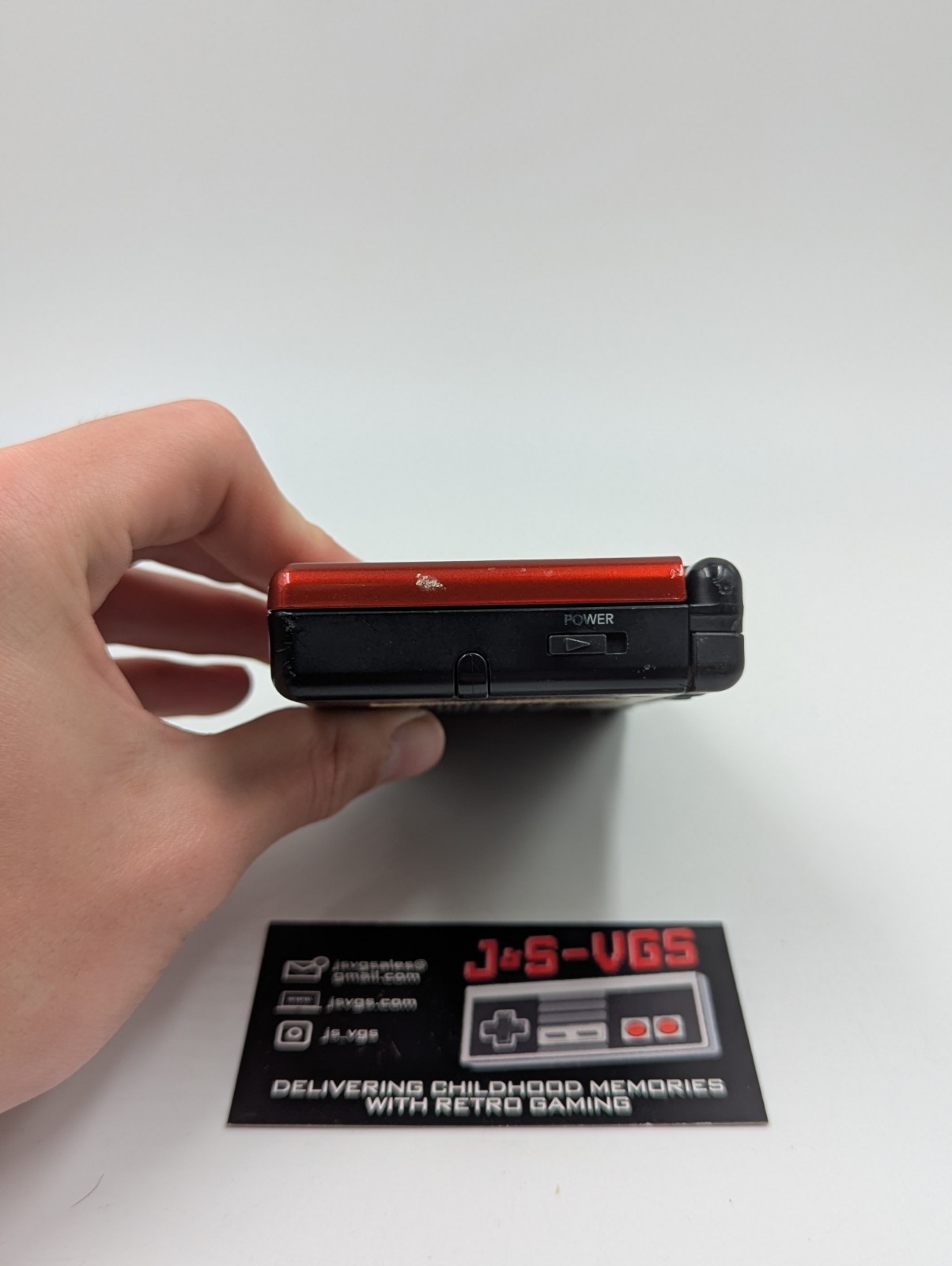 Nintendo DS Lite Crimson Black Console Nintendo DS Works Charger READ