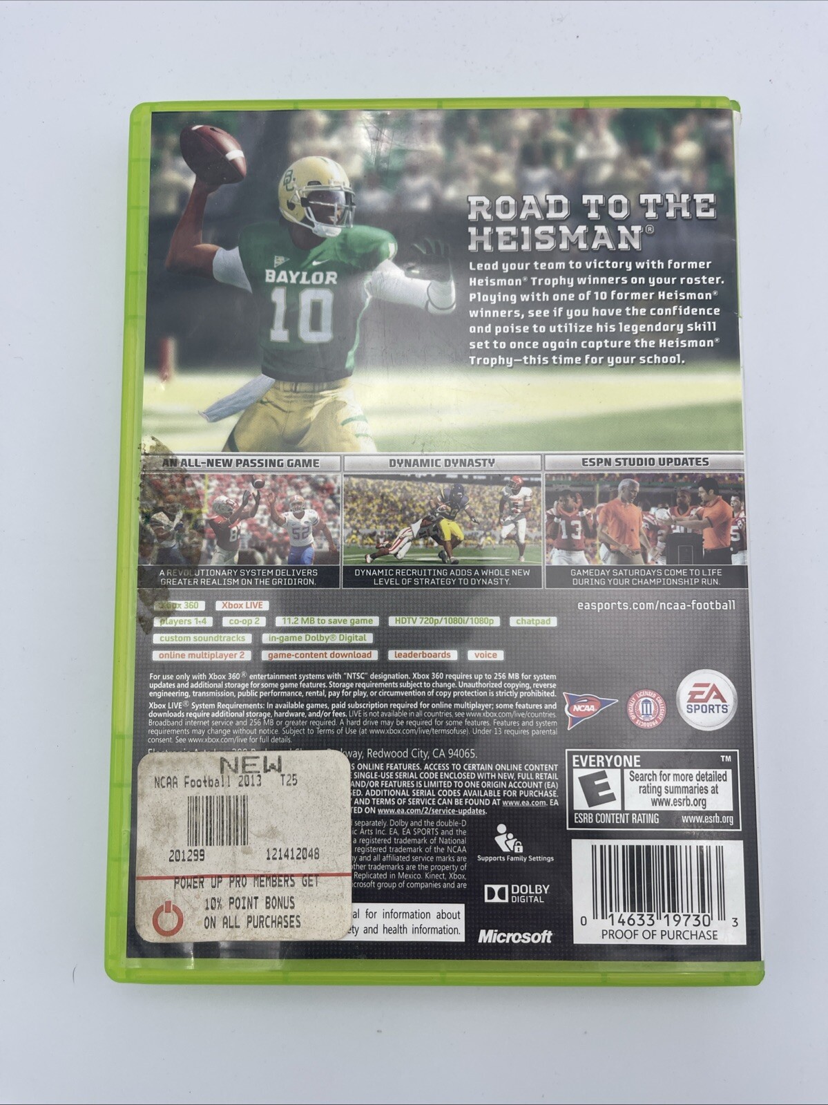 NCAA Football 13 (Microsoft Xbox 360, 2012) Tested