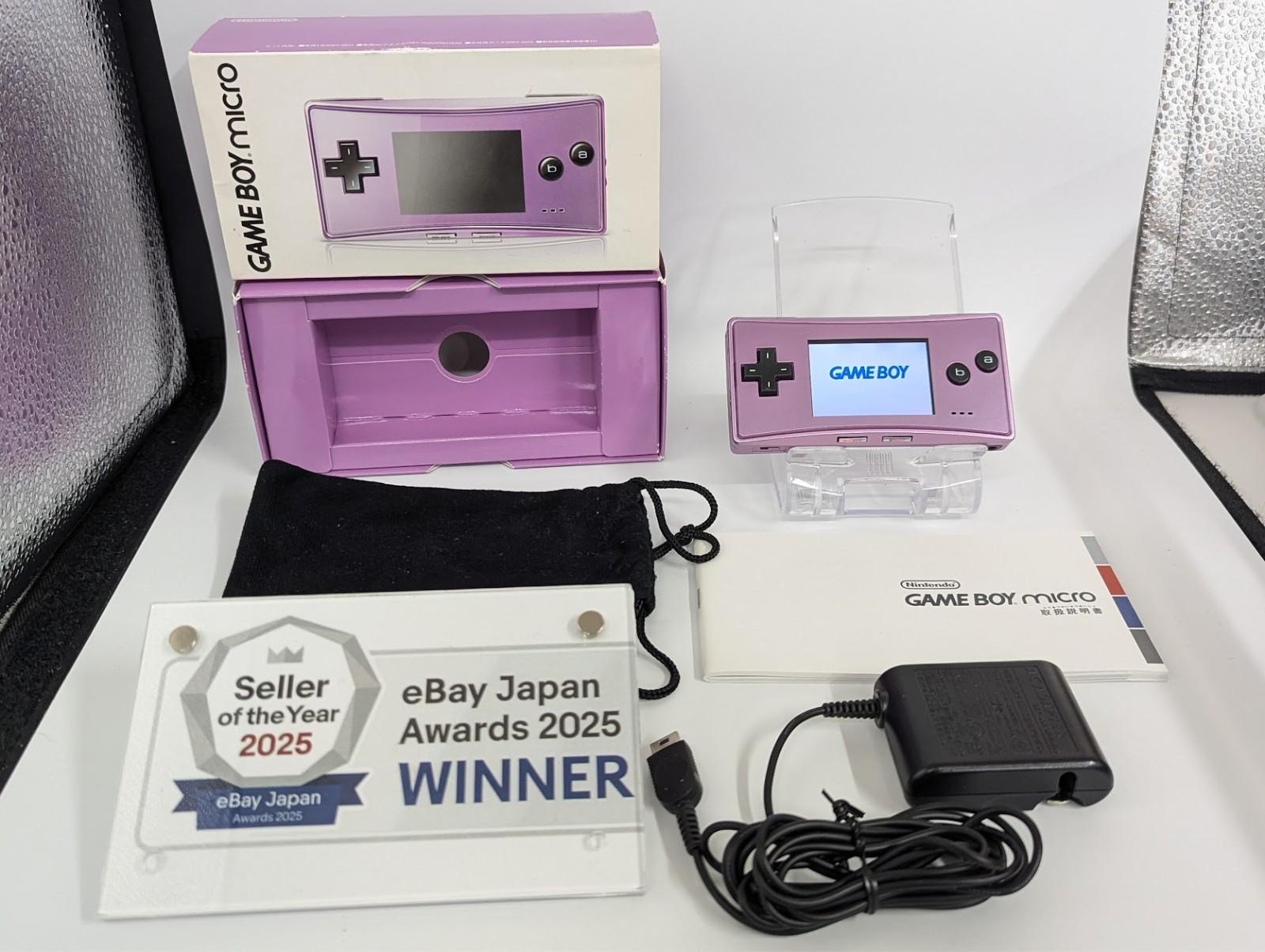 B560 Nintendo Gameboy micro console Purple Model Japan w/box