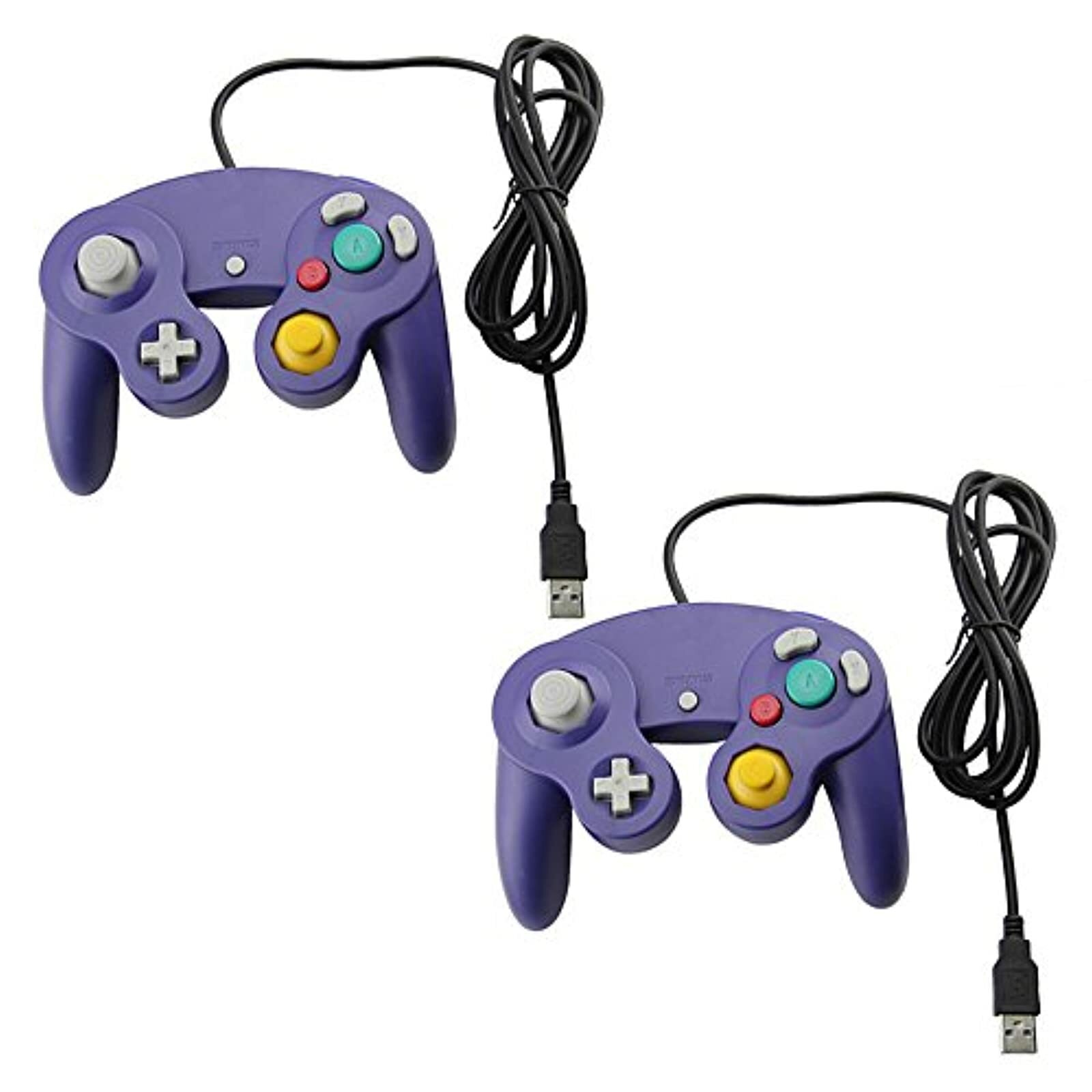 Lot Of 2 Style USB Wired Controllers For PC And MAC Classic Nintendo GC For Game