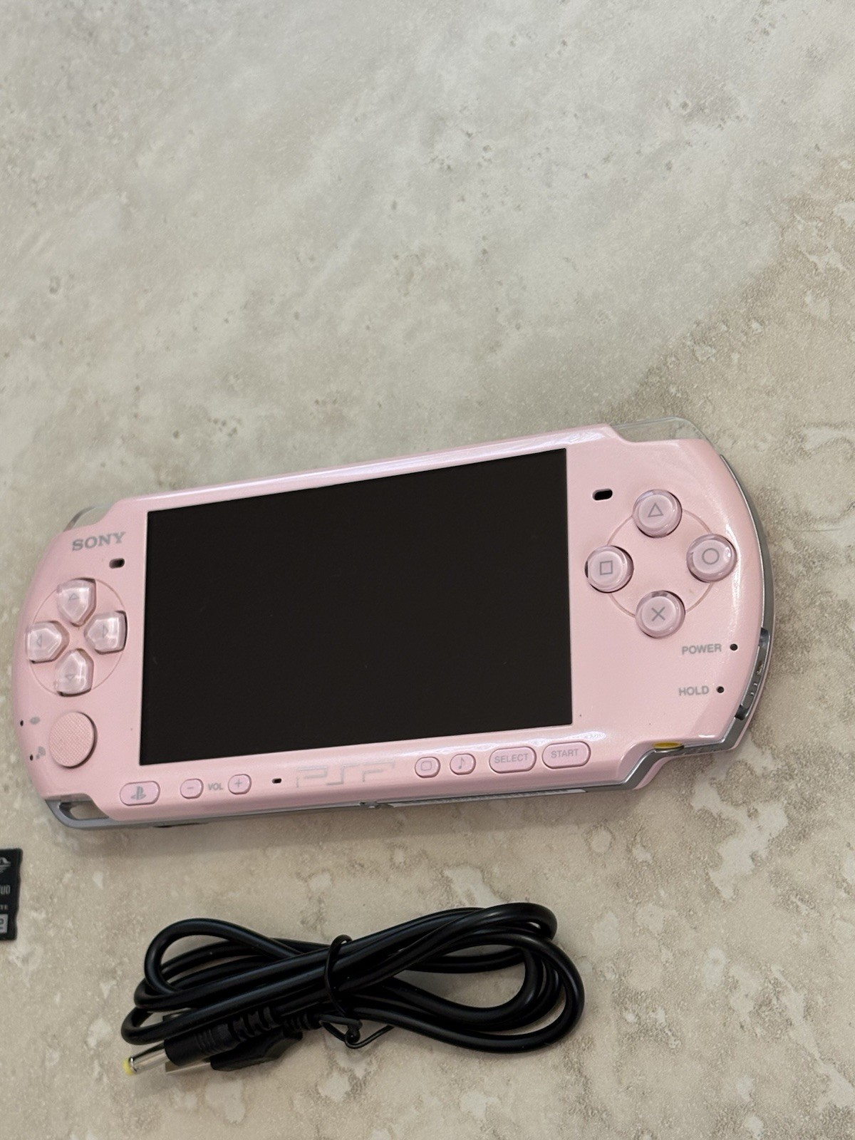 Blossom Pink Sony PSP 3000 System w/ Charger, Battery, & Bundle Import Very Good