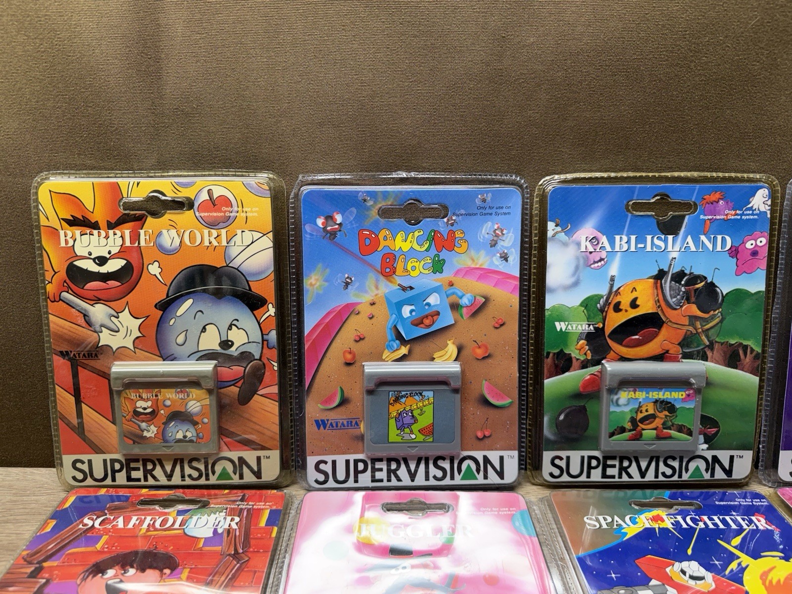 Rare Vintage Watara Supervision Handheld Console New Sealed Games Lot Of 25 NIB