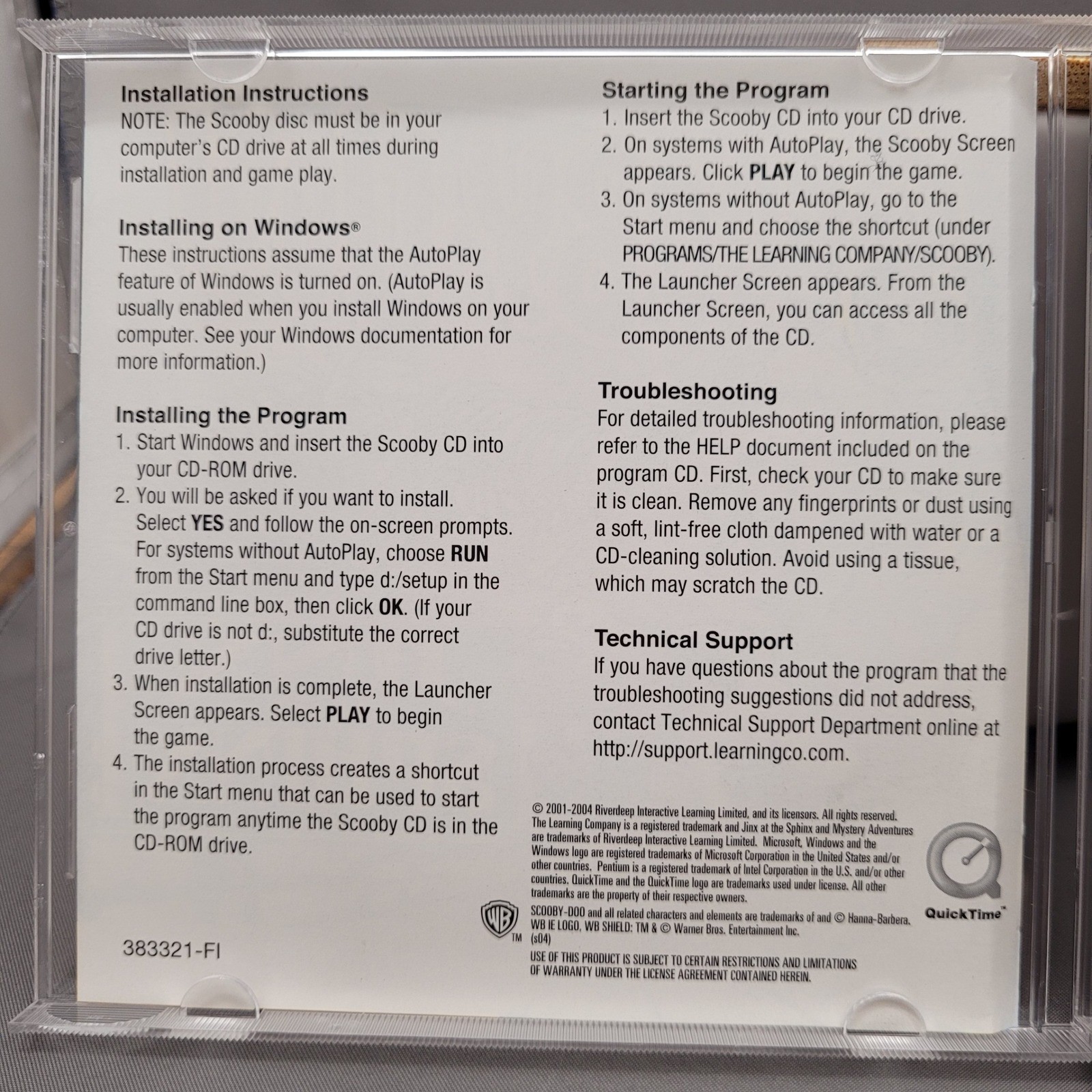Scooby-Doo! Jinx at the Sphinx by The Learning Company (PC CD-ROM, 2004)