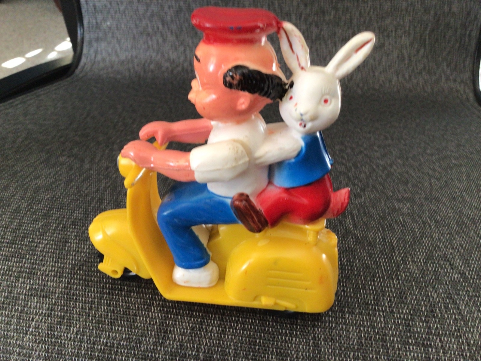 KNOCK OFF MARIO BROTHERS MARIO WITH RABIT ON A VESPA SCOOTER MADE IN HONG KONG