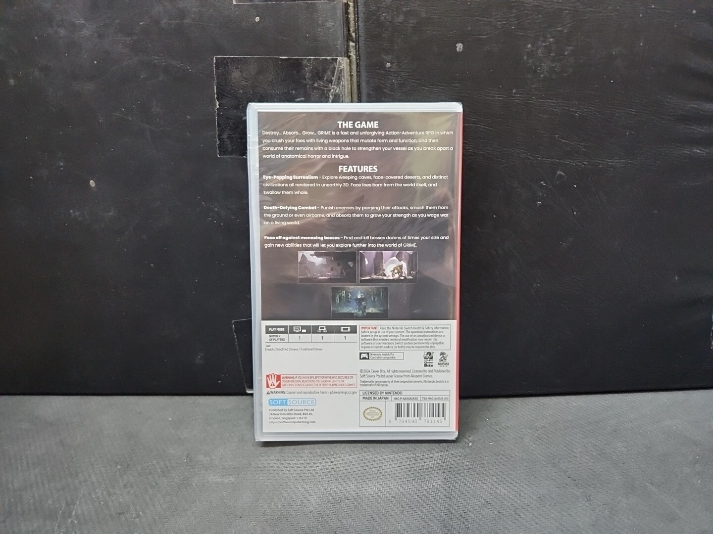 (ASIA ENGLISH VERSION) Nintendo Switch GRIME (Brand New)