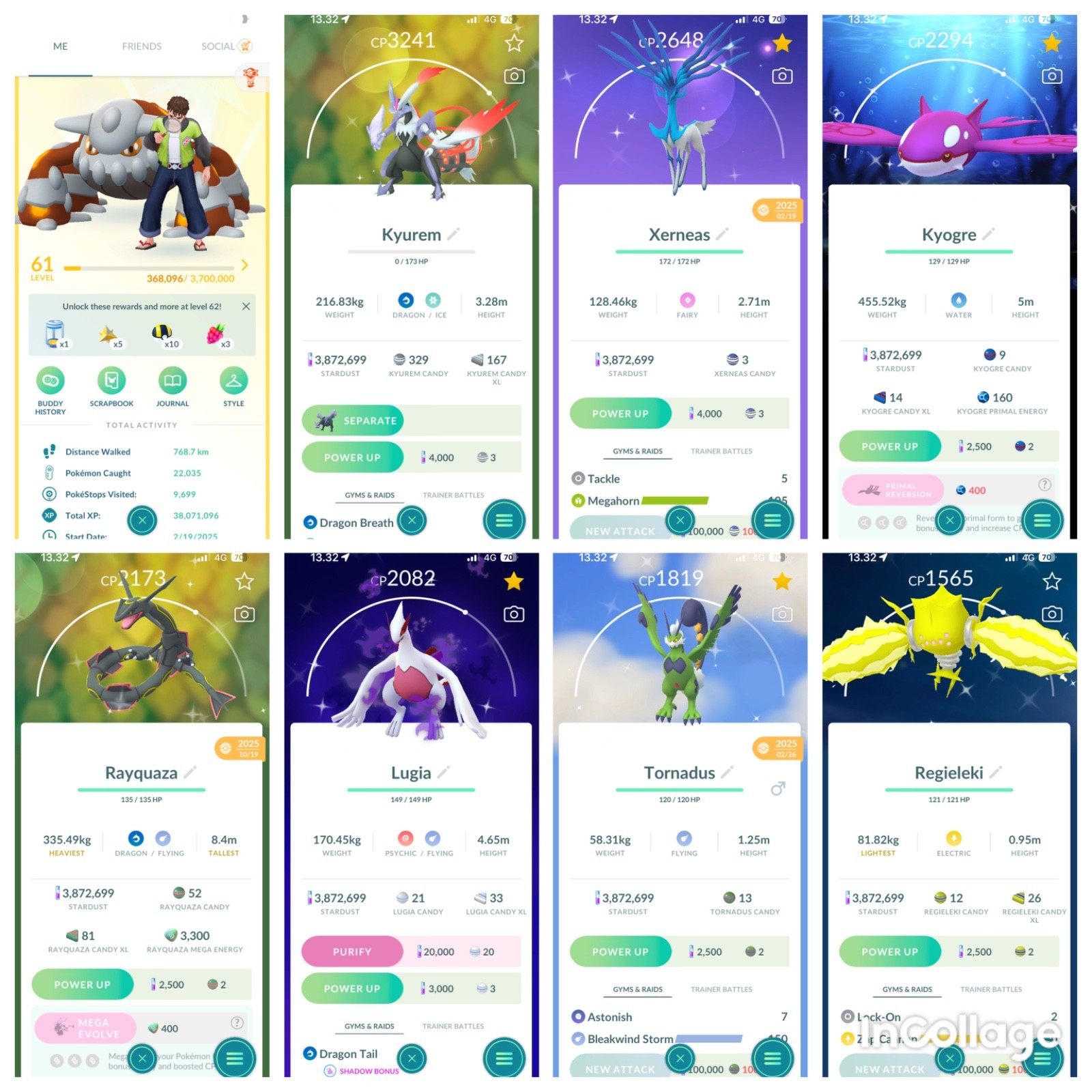 Poke AccGo|Lvl61|131Legendaries|248 Shinies|Instan Deliver 24/7