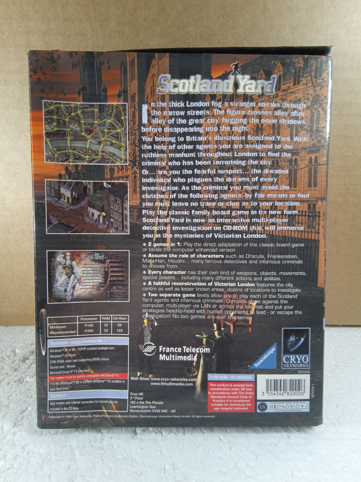 Scotland Yard PC Big Box, NEW! CIB, RARE – Vintage – RETRO!