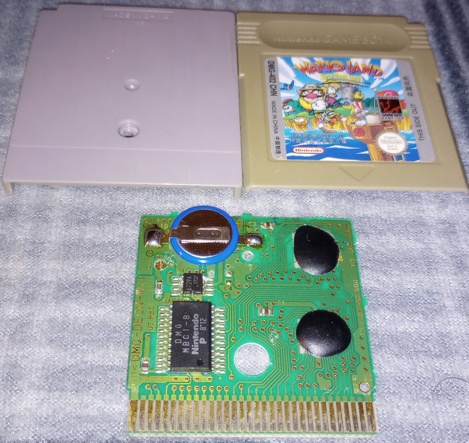 Nintendo Wario Land Super Mario Land DMG-402 CHN Hong Kong Lot 3 China Game Boy
