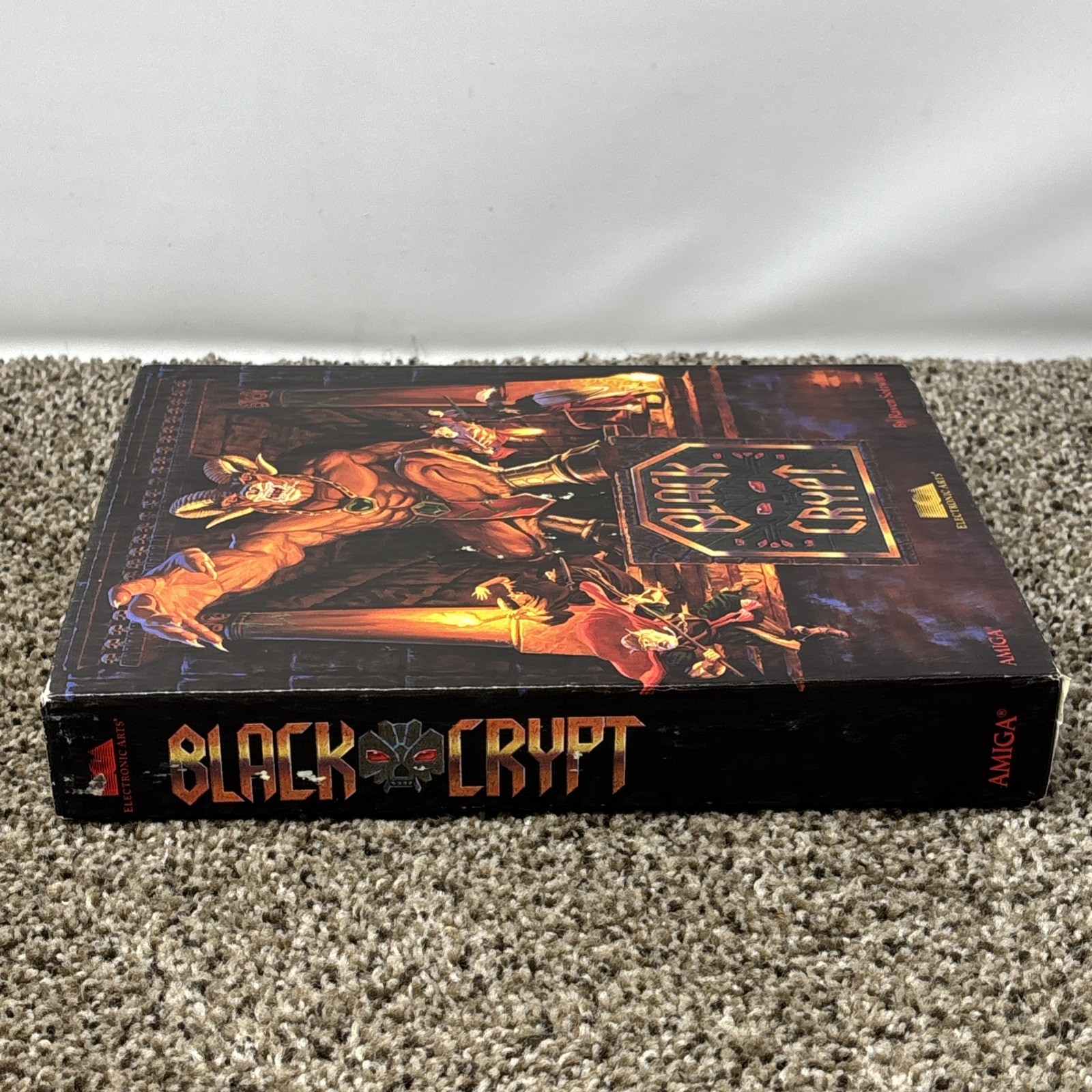 Black Crypt Commodore Amiga Big Box Game Complete CIB 3.5″ EA Untested