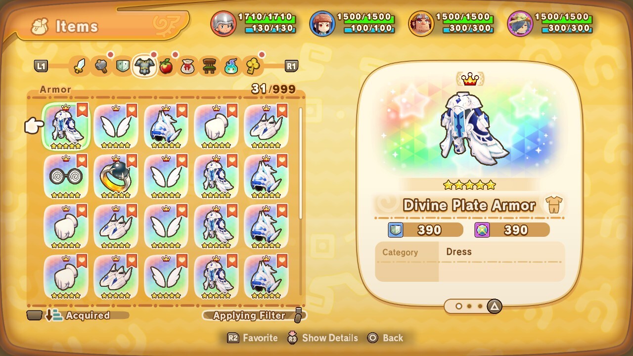 💥 Divine Legendary Set | In-Game 520% Drop Rate Gear | Fantasy Life i