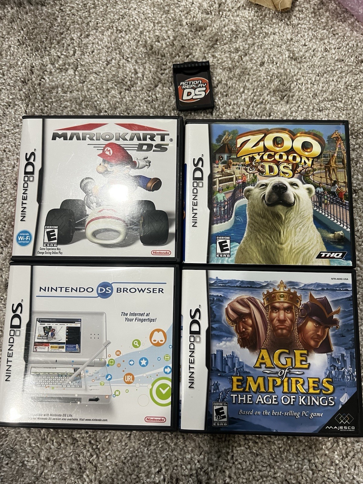 Nintendo DS Games lot! Mario Kart Age Of Empires Zoo Tycoon Nintendo Ds Browser