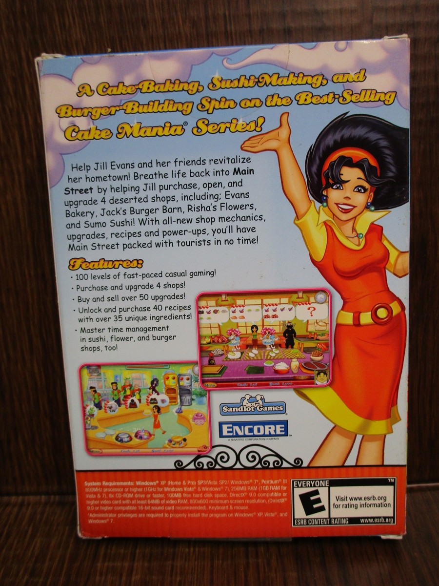 Video Game PC Cake Mania 5 Main Street NEW SEALED BOX
