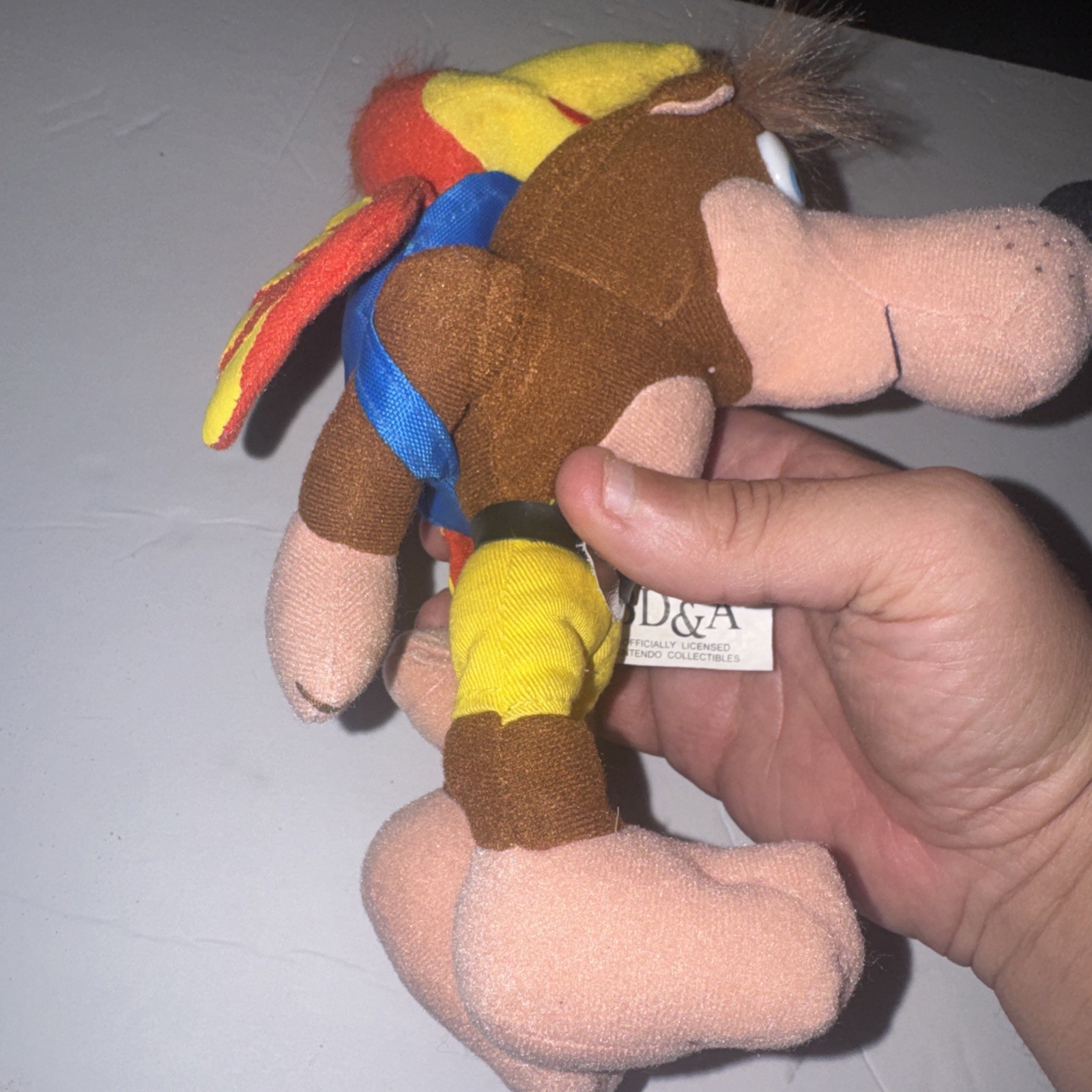 Vintage BD&A Banjo Kazooie Stuffed Animal Beanbag Plush 8” W/ Tag – Authentic