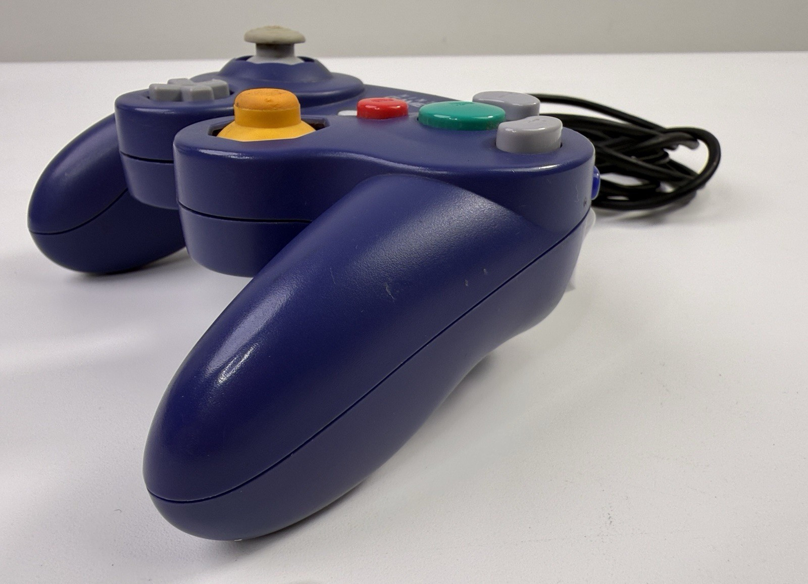 Official OEM Nintendo GameCube Controller Indigo Purple DOL-003 (Left Stick Rub)