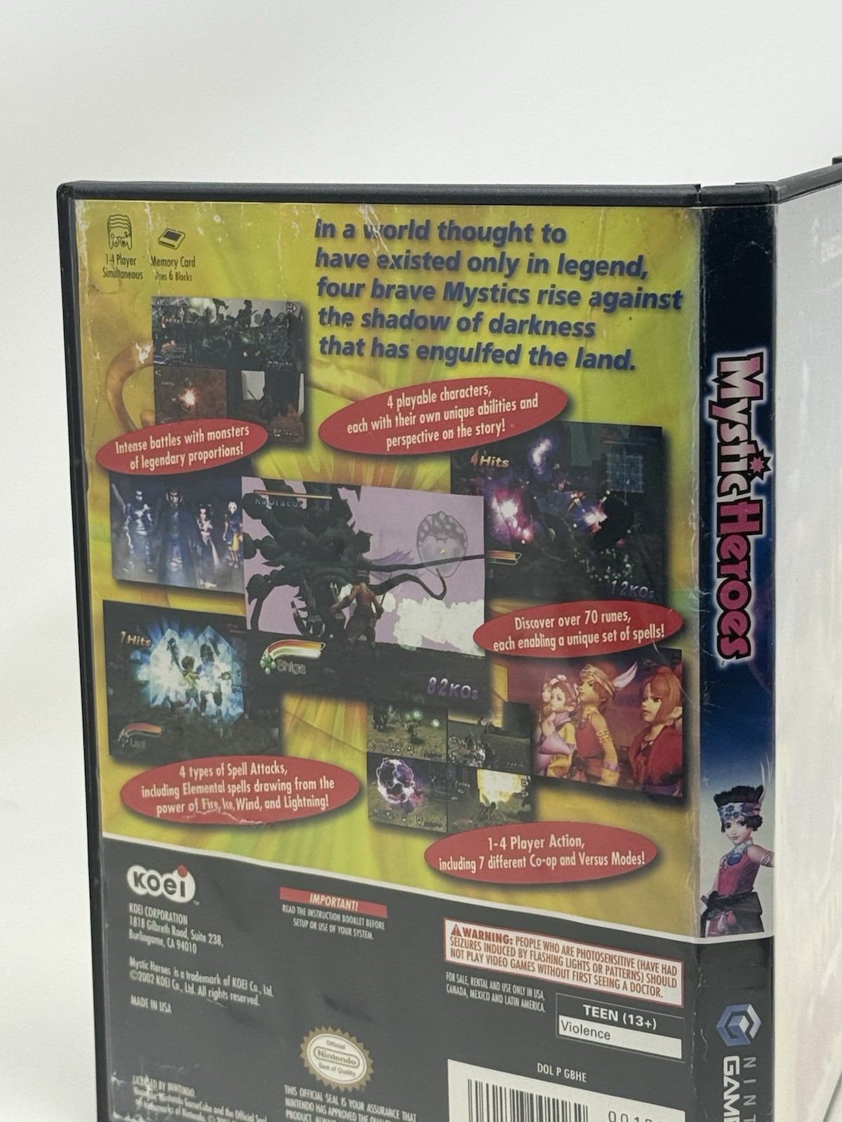 Mystic Heroes Nintendo GameCube Complete CIB Pristine Disc Tested And Working